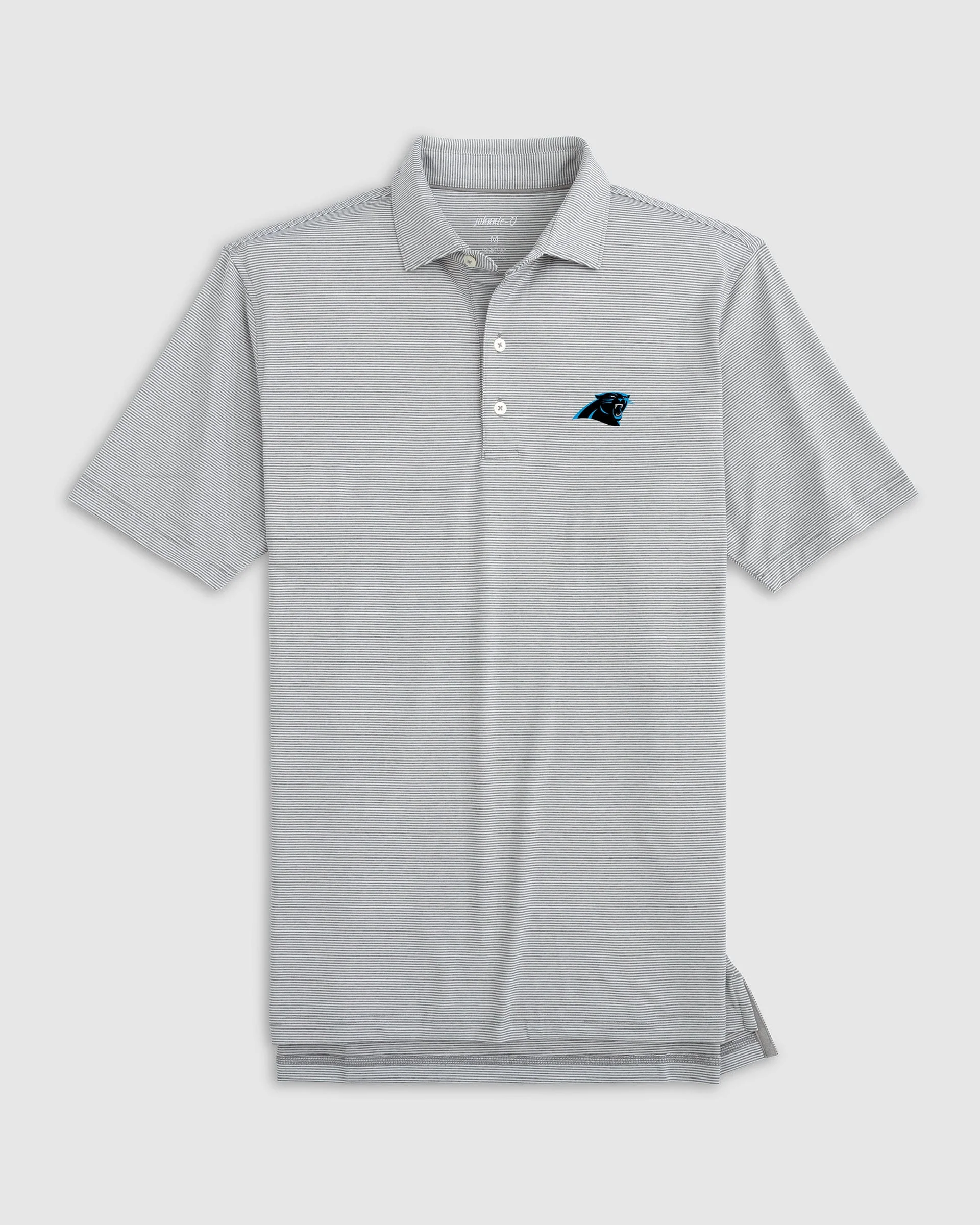 Carolina Panthers Lyndonn Striped Performance Jersey Polo