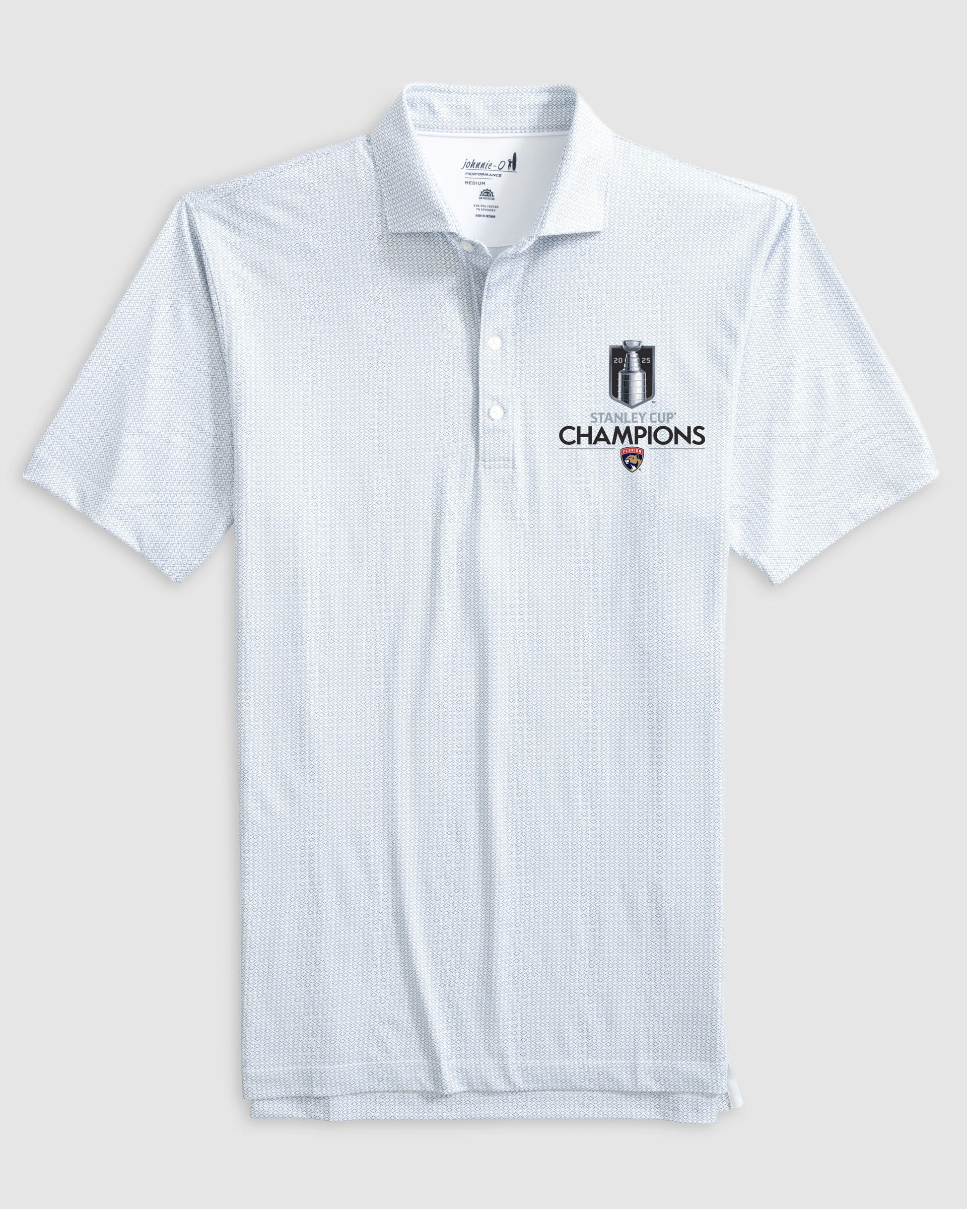 Florida Panthers Slade Performance Jersey Polo - 2025 Stanley Cup Champions Logo