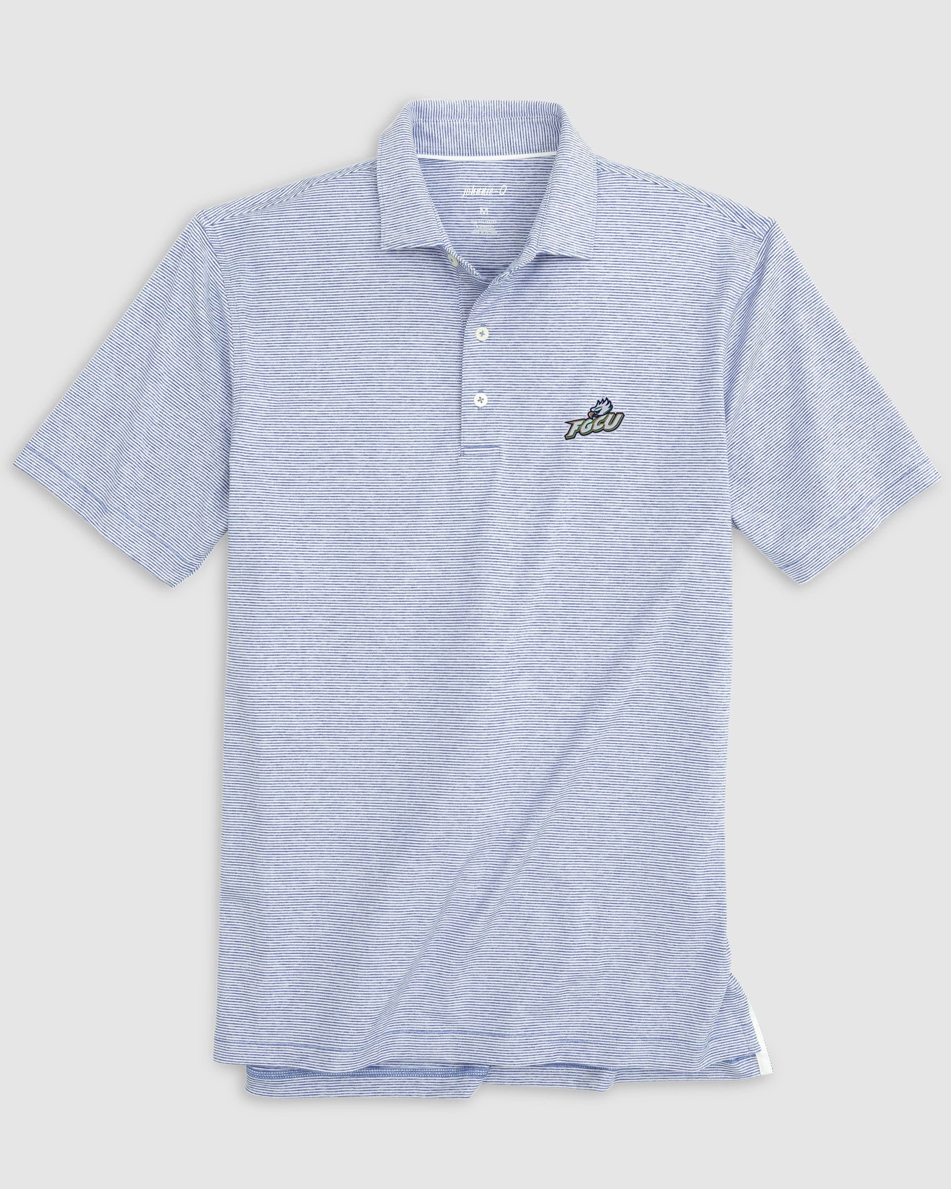 Florida Gulf Coast Lyndonn Striped Jersey Performance Polo