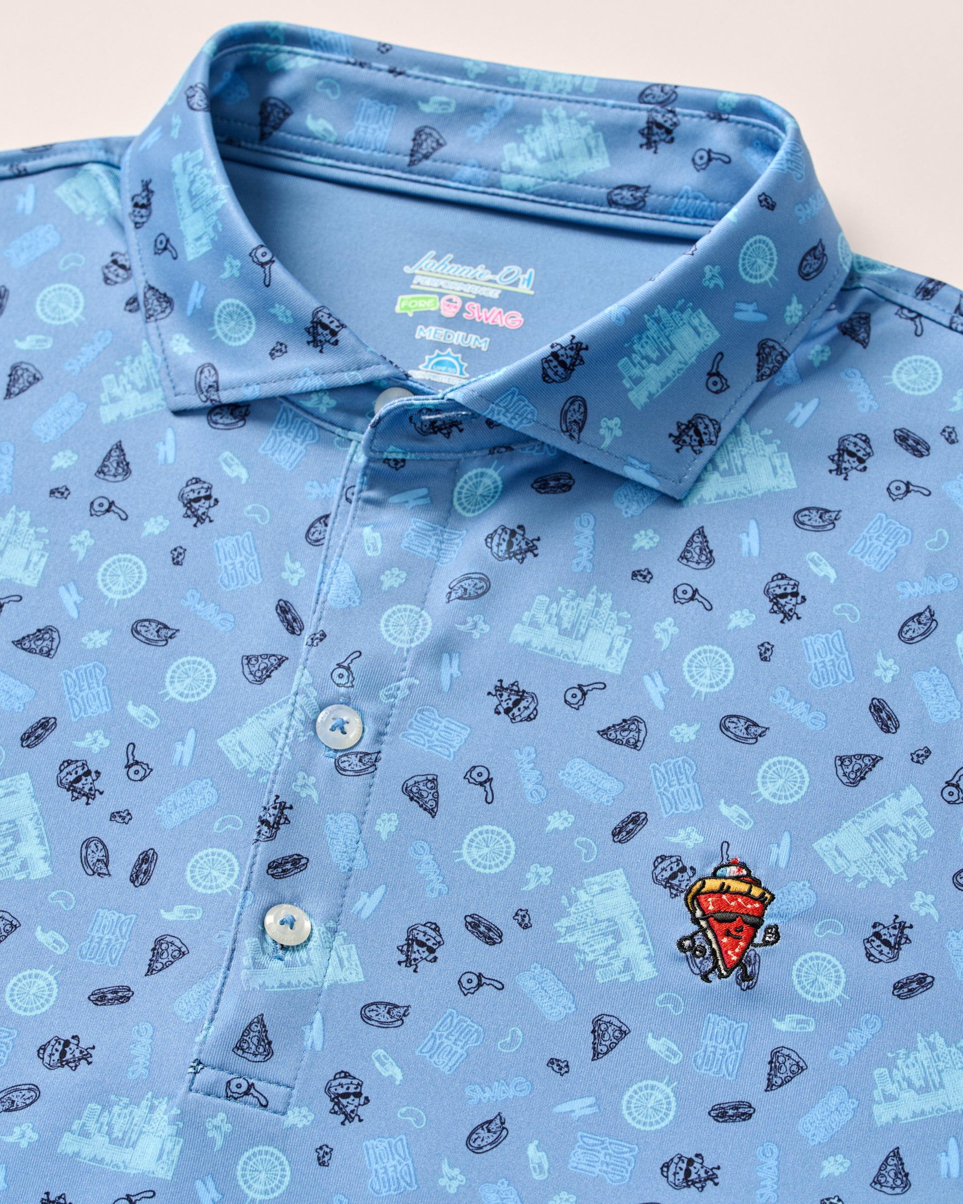 SWAG Golf x Johnnie-O Performance Polo - Deep Dish