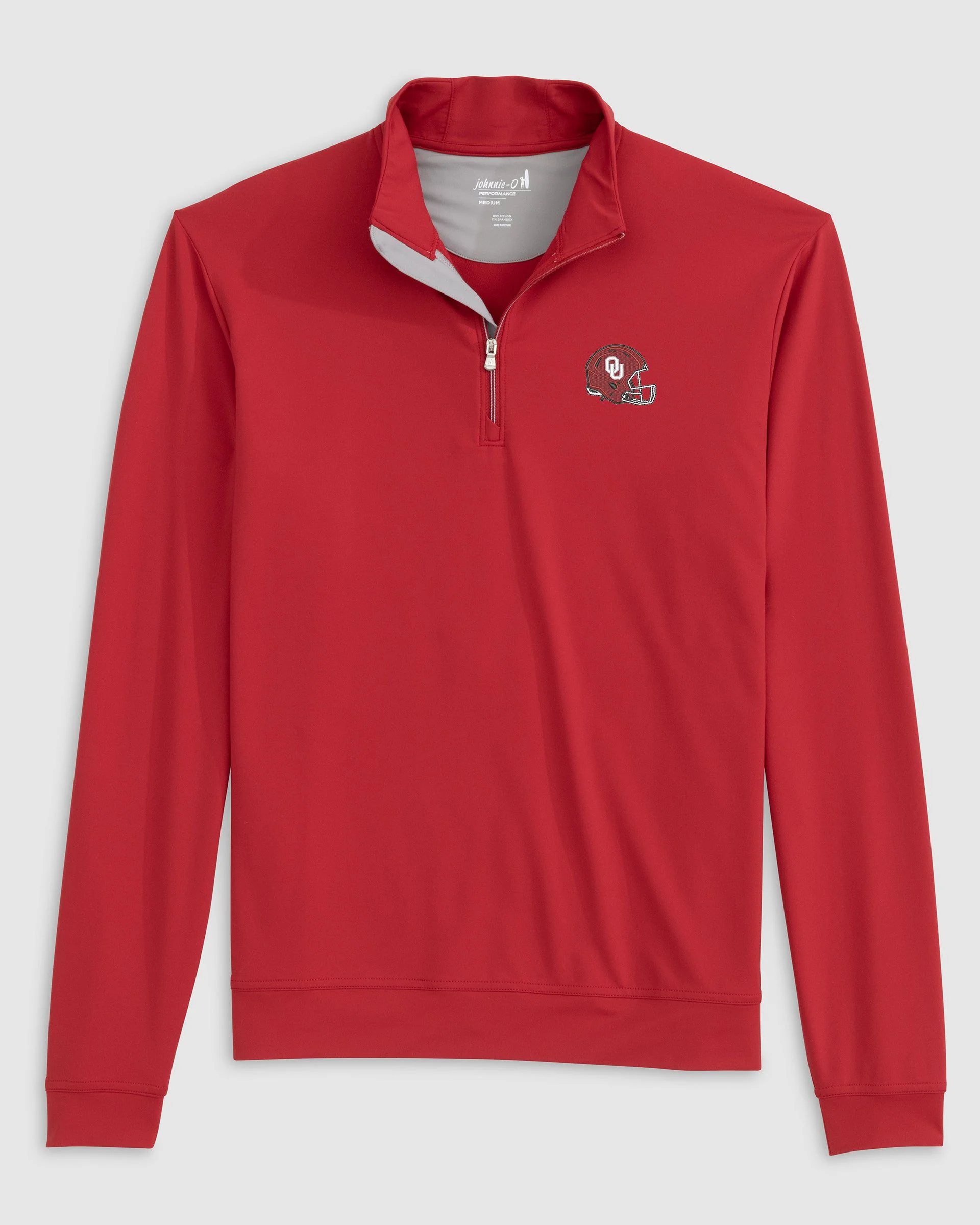 Oklahoma Motion Performance 1/4 Zip - Helmet Logo