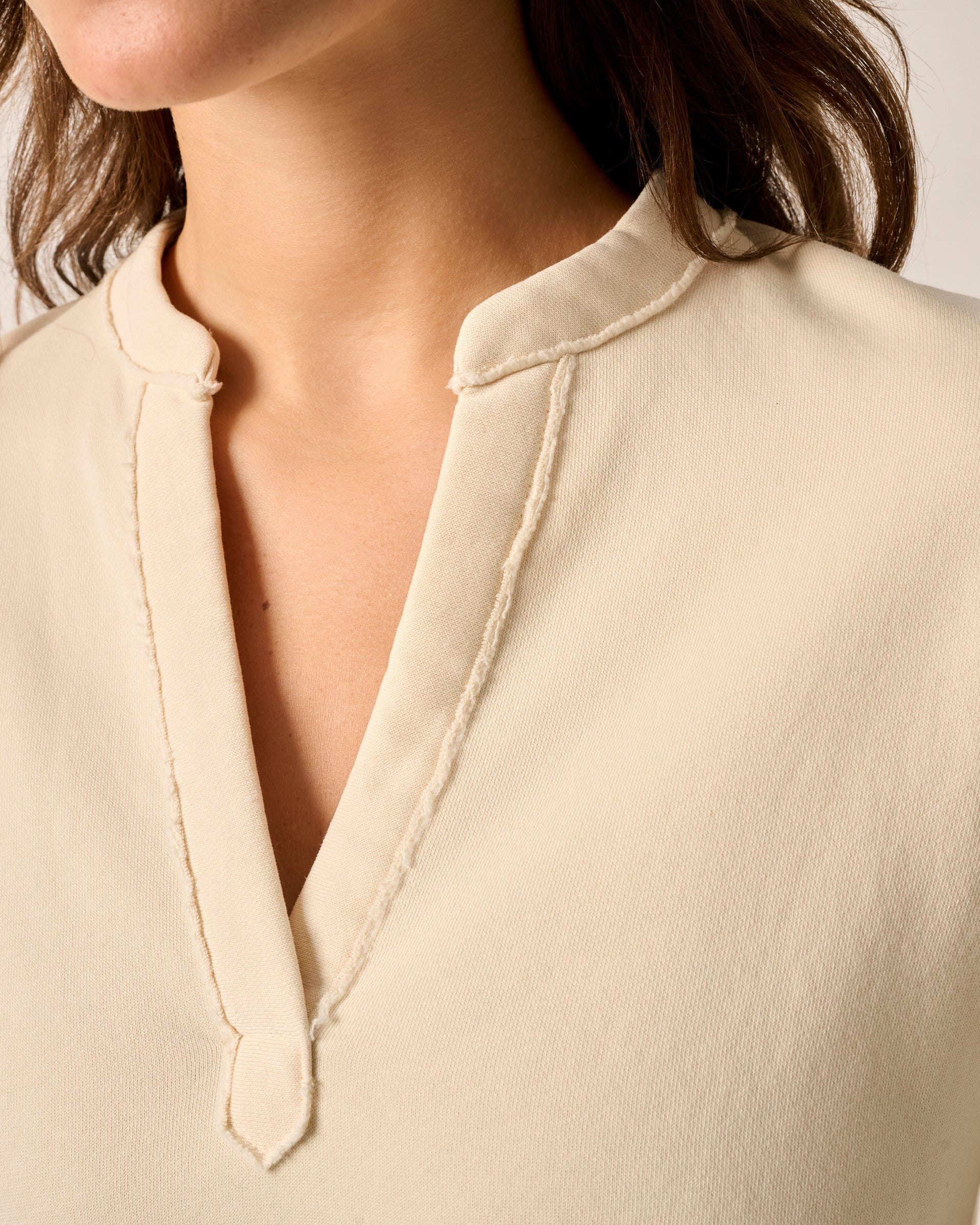 Camilla V-Neck Cotton Blend Pullover