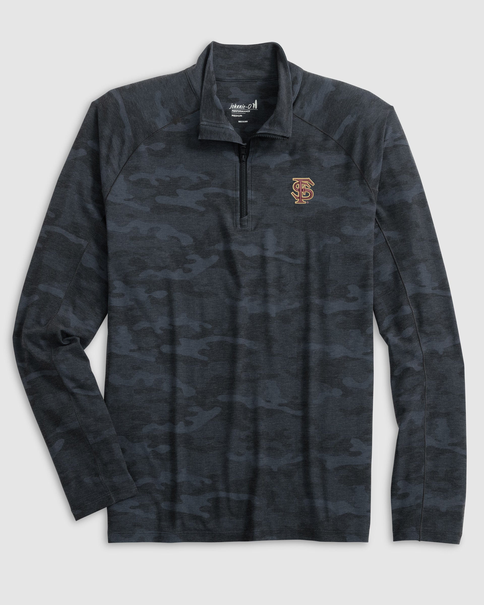 Florida State Patton Performance Camo 1/4 Zip - Baseball Logo