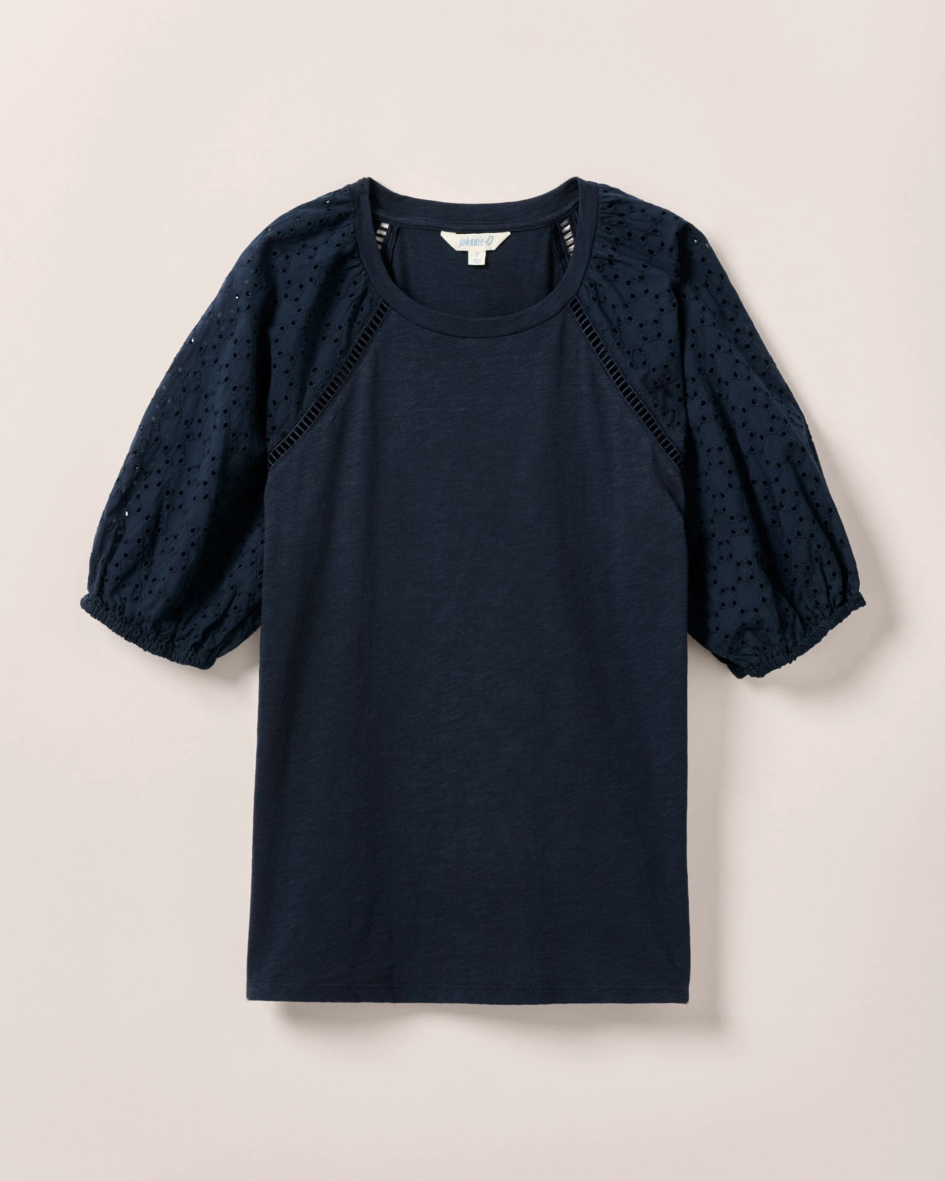 Lydia Eyelet Puff Sleeve Blouse