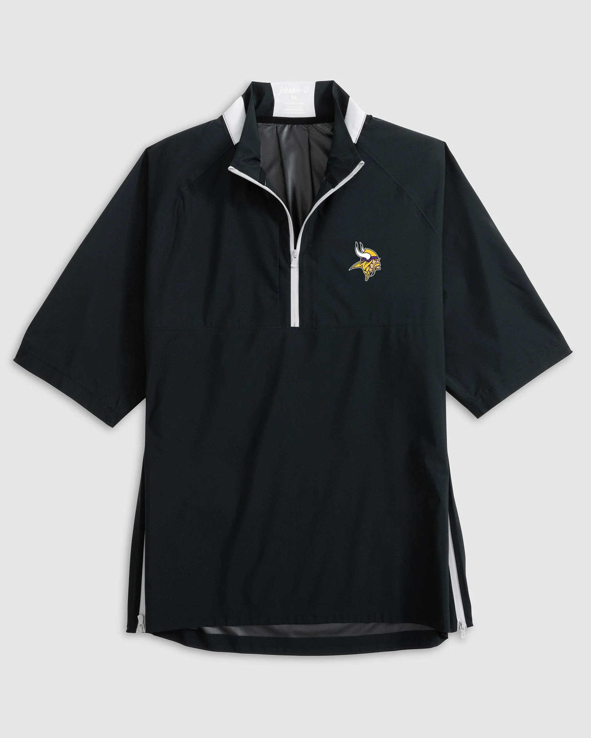 Minnesota Vikings Stealth Stowable Short Sleeve Packable Rain Jacket