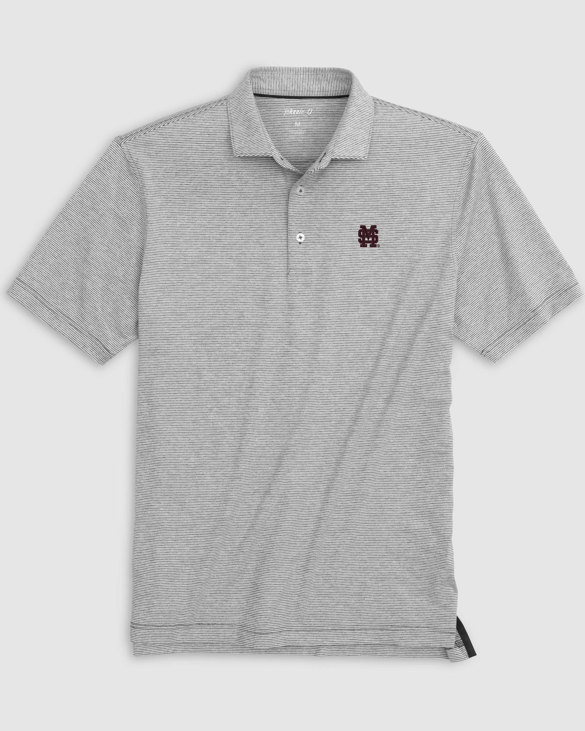 Mississippi State Lyndonn Striped Jersey Performance Polo - Baseball Logo