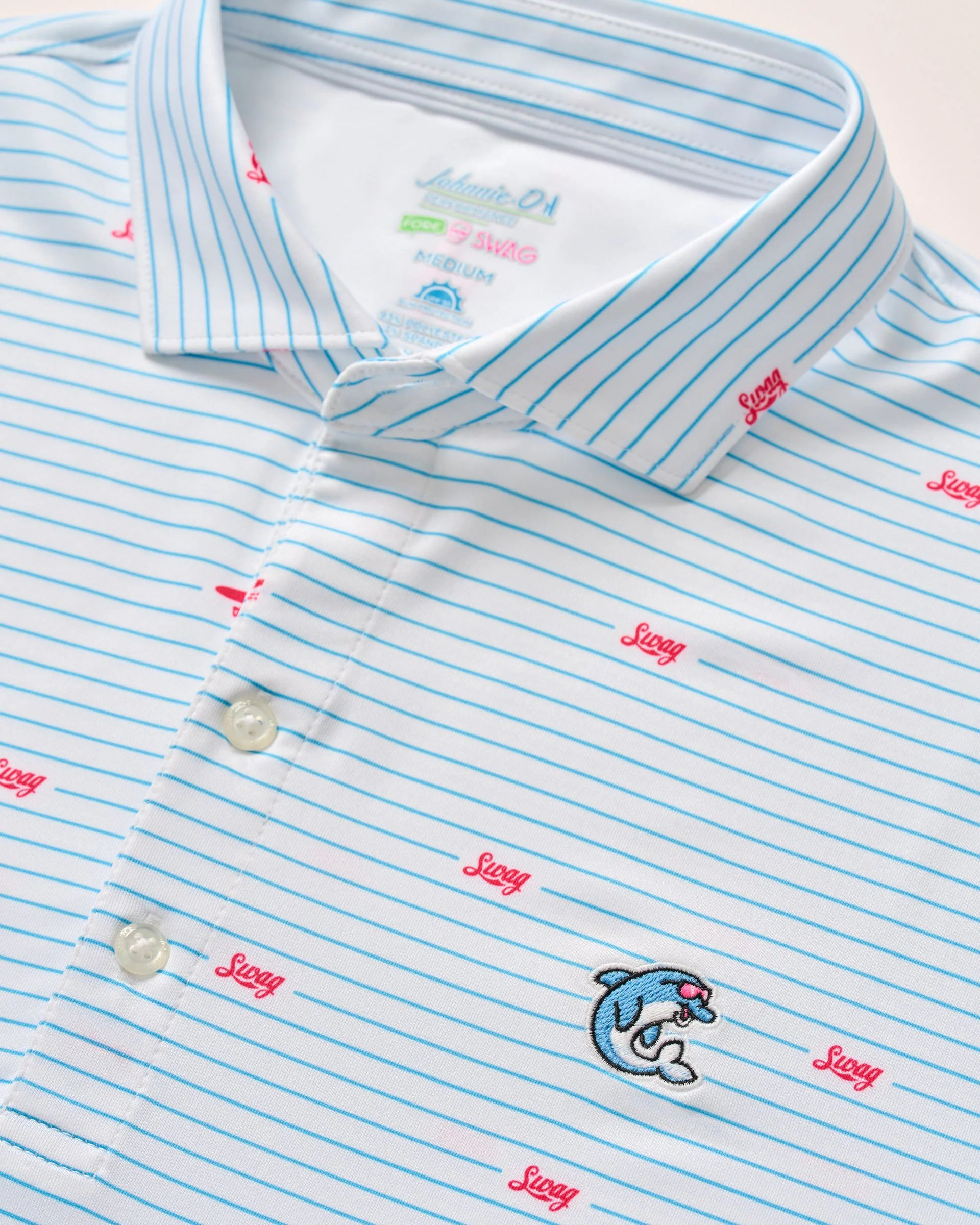 SWAG Golf x Johnnie-O Performance Polo - Wavefinder