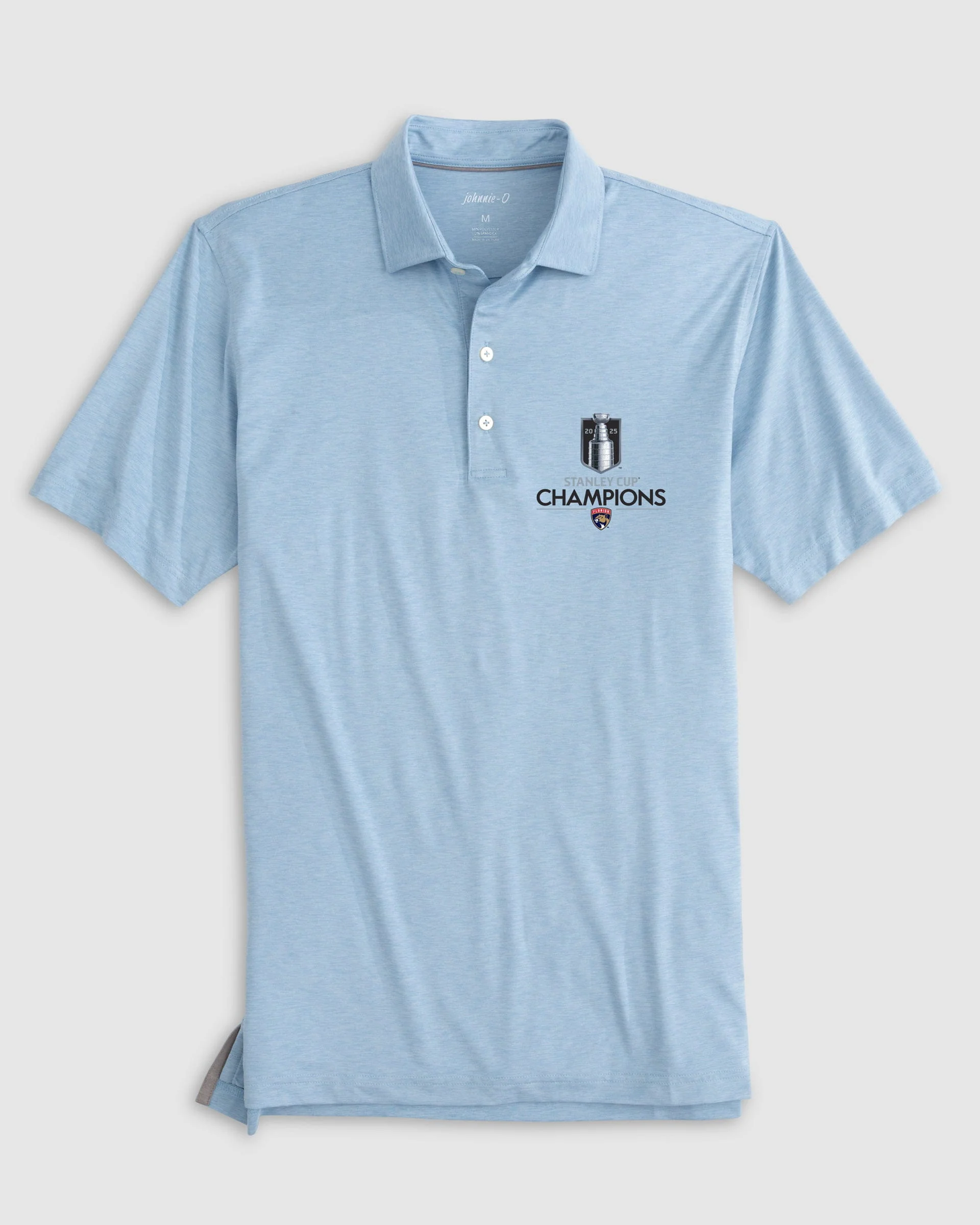 Florida Panthers Huronn Featherweight Performance Polo - 2025 Stanley Cup Champions Logo