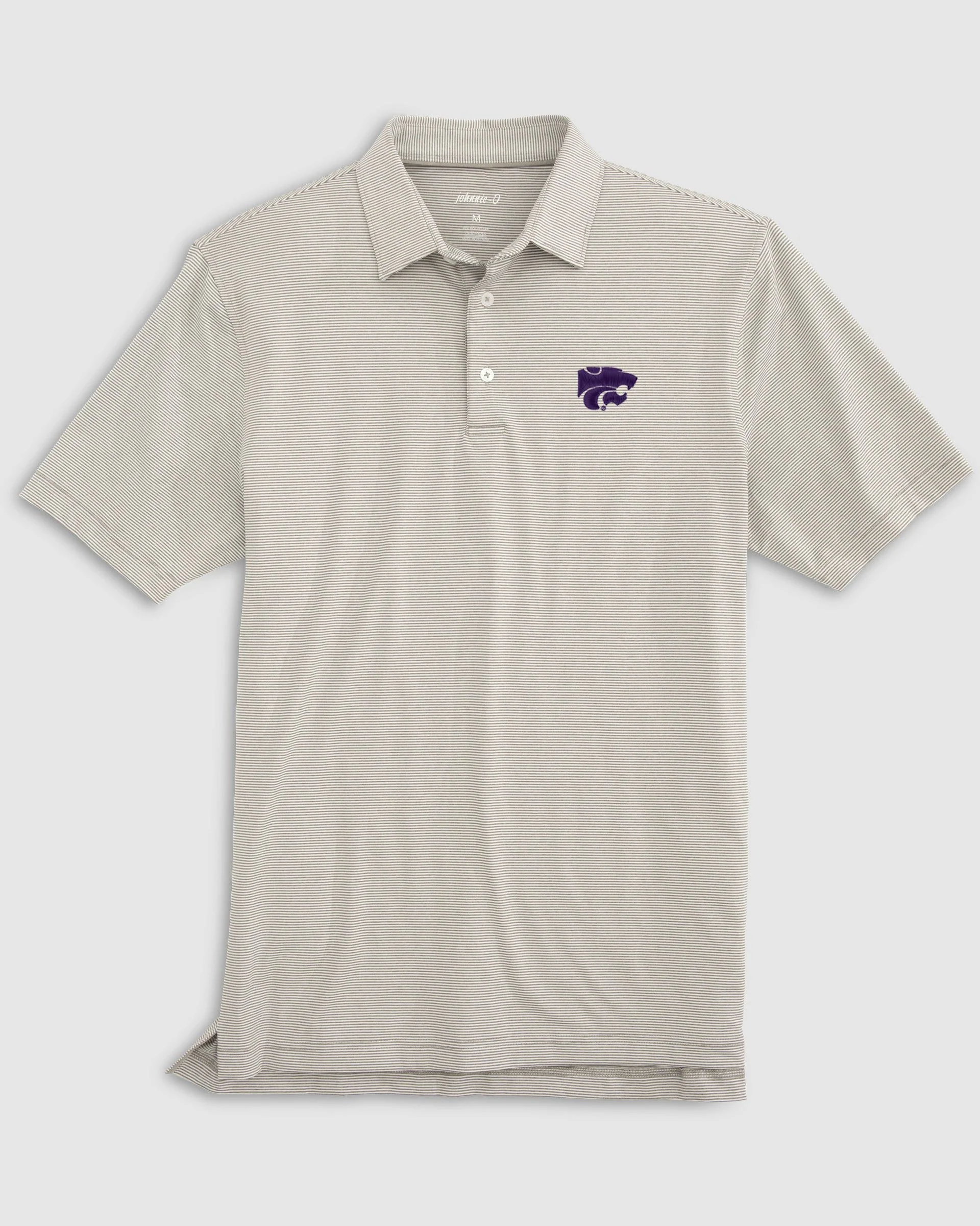 Kansas State Lyndonn Striped Jersey Performance Polo
