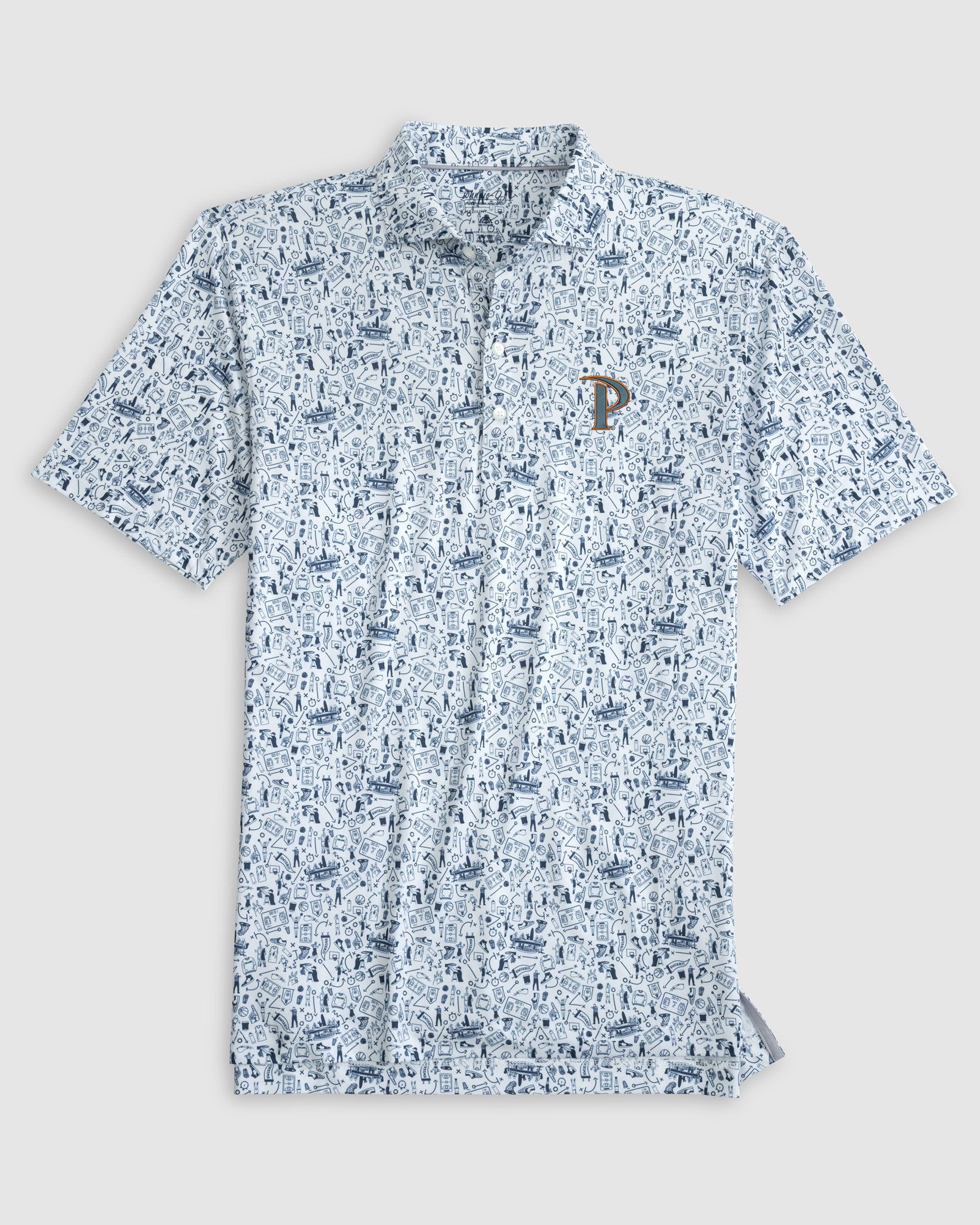 Pepperdine Hoop There It Is Printed Performance Jersey Polo