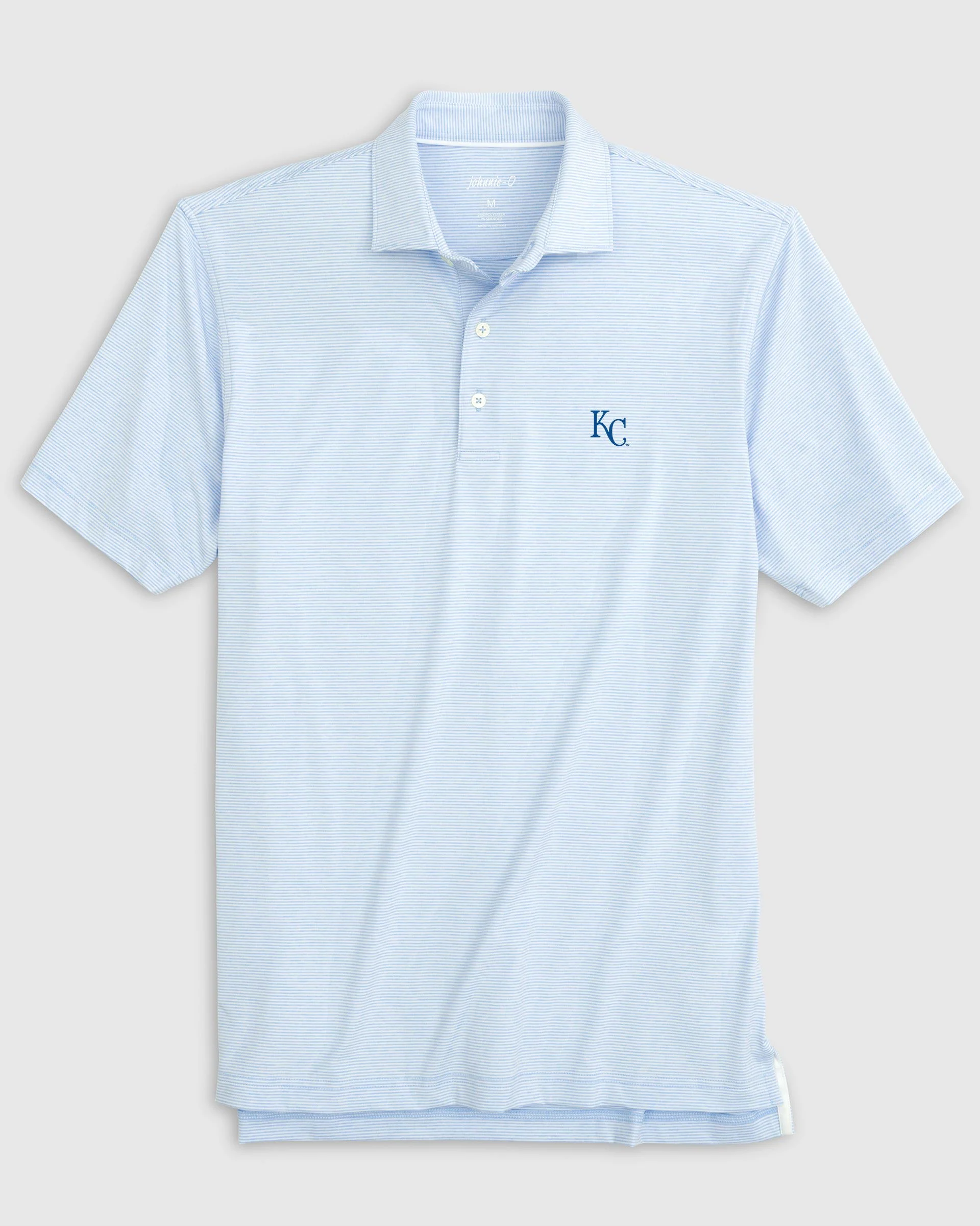 Kansas City Royals Lyndonn Striped Jersey Performance Polo