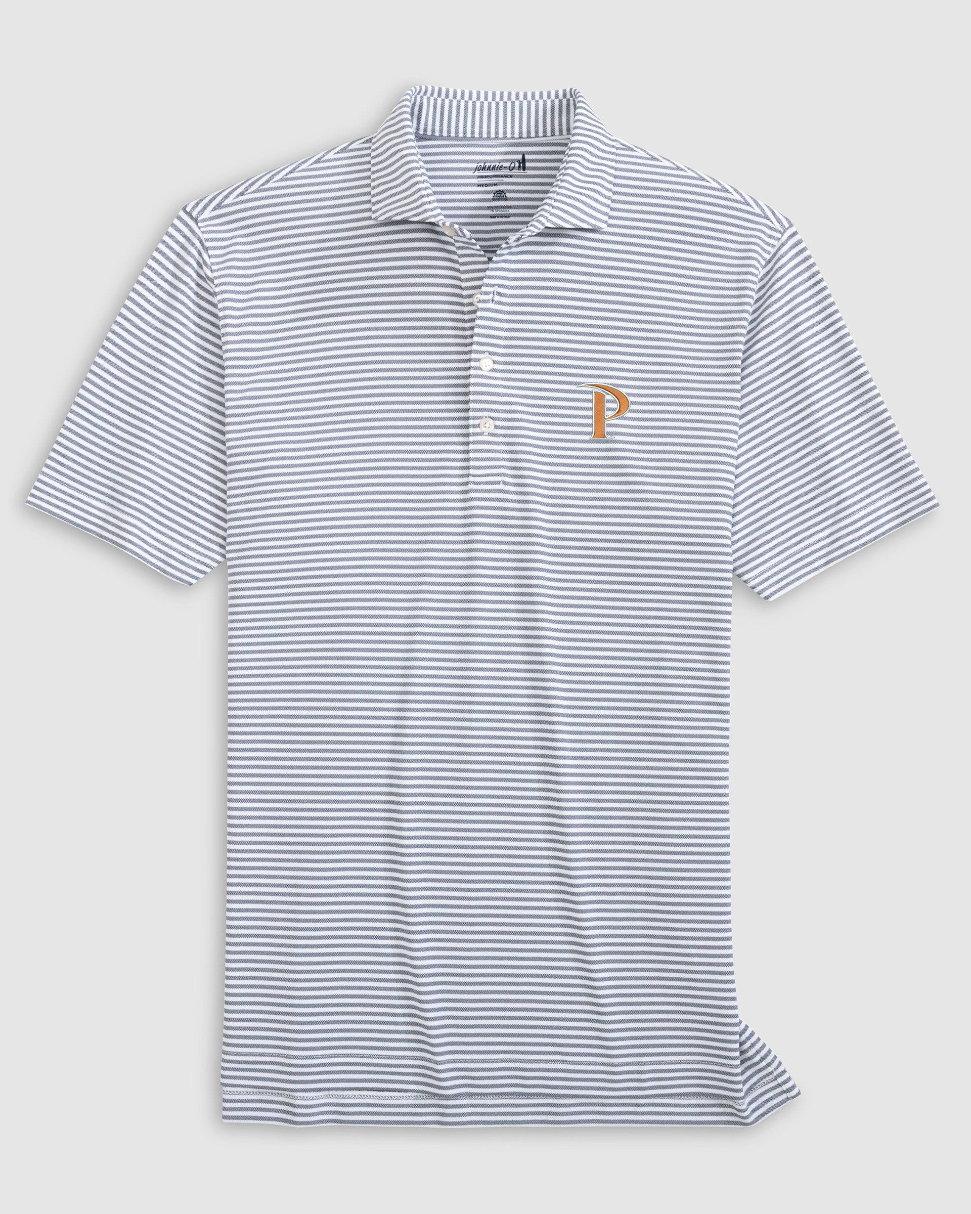 Pepperdine Stetsons Striped Performance Mesh Polo