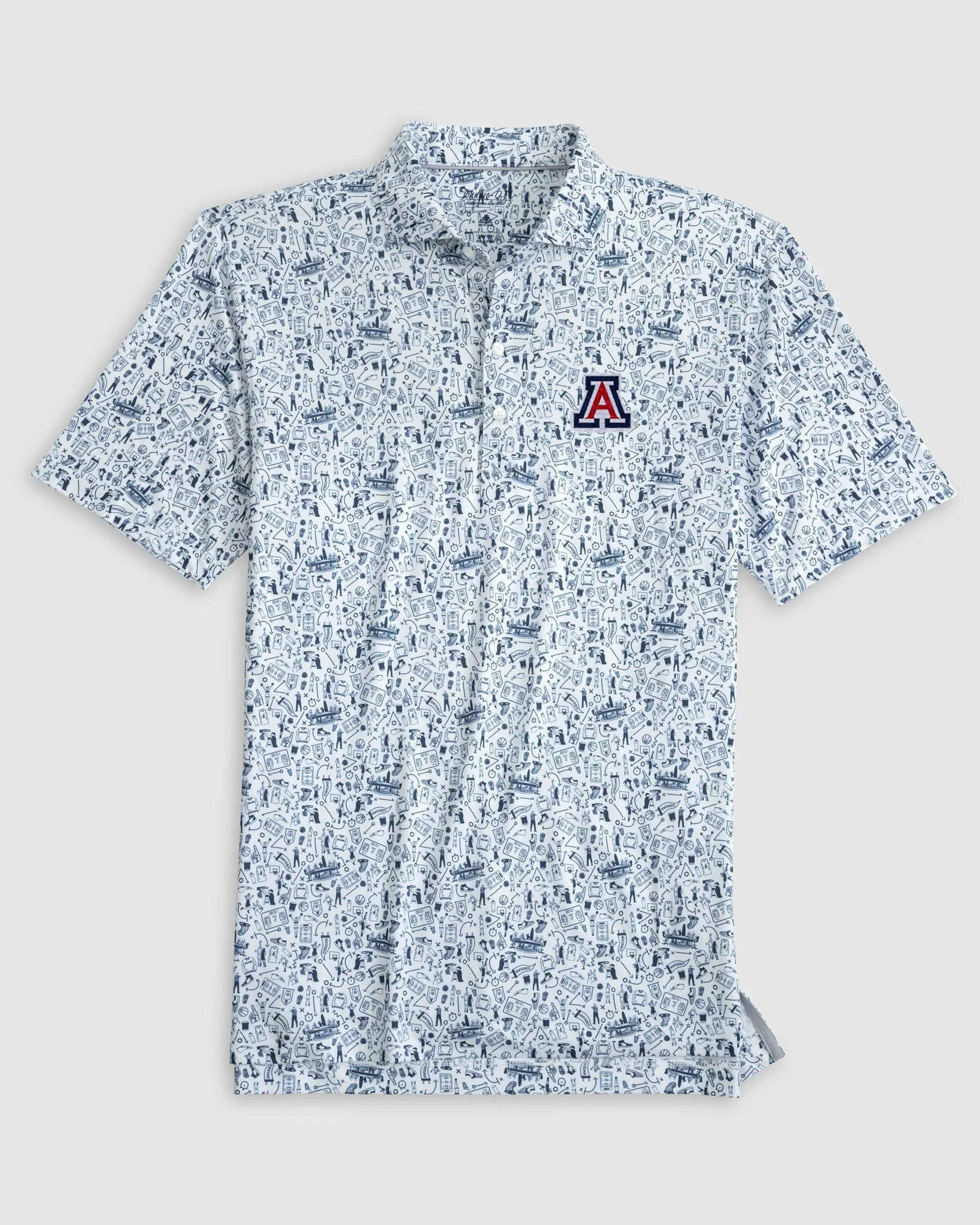 Arizona Hoop There It Is Printed Performance Jersey Polo