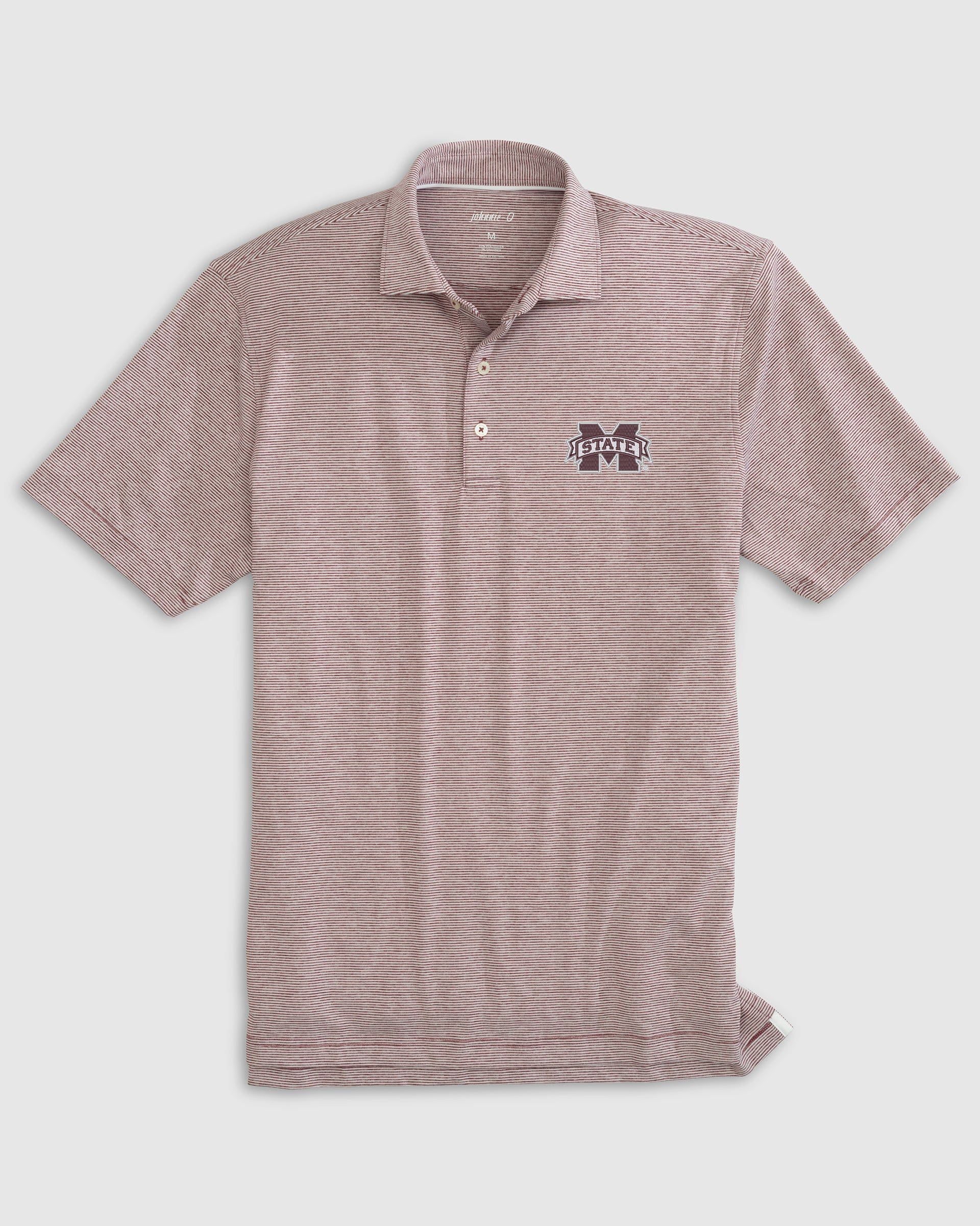 Mississippi State Lyndonn Striped Jersey Performance Polo