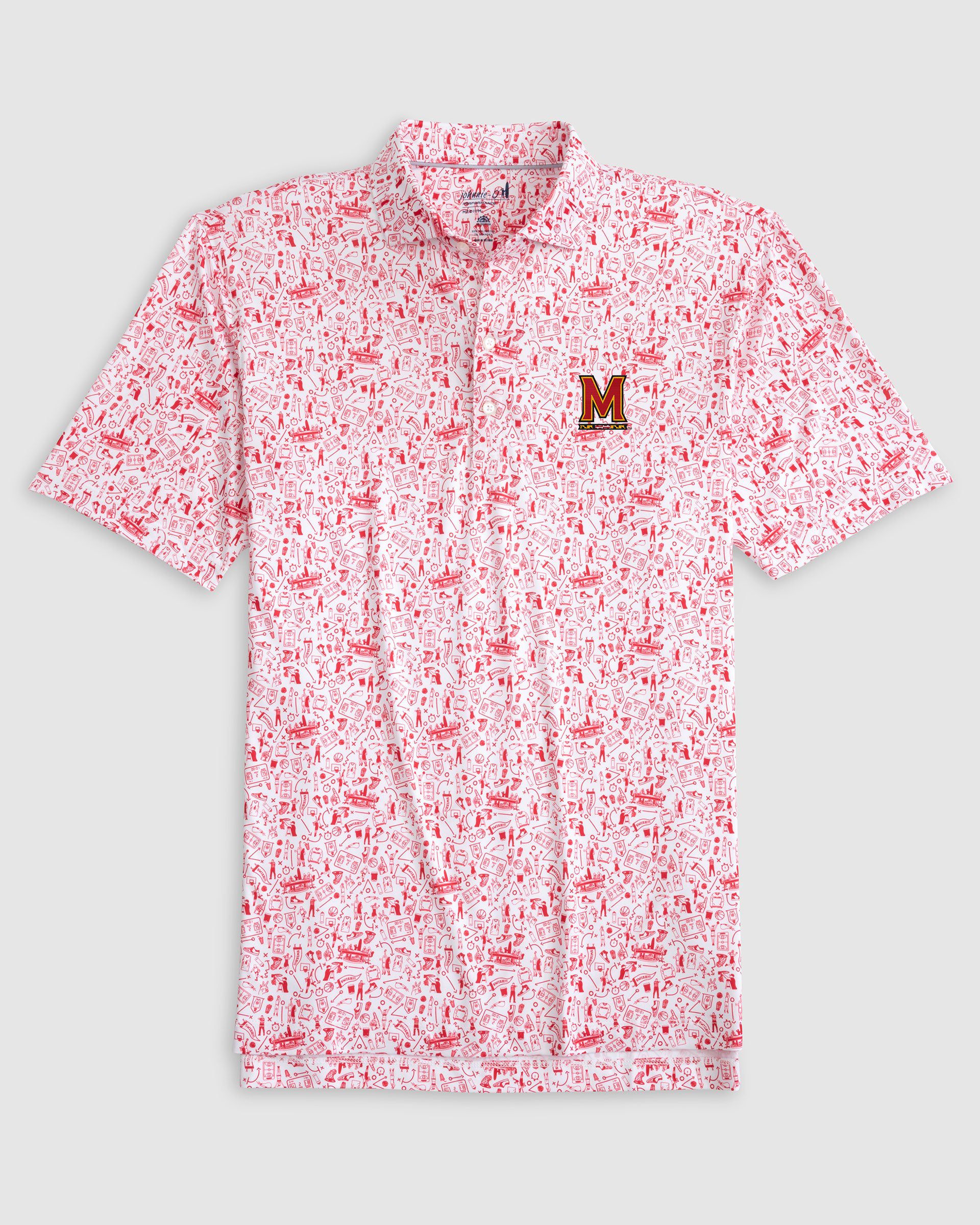 Maryland Hoop There It Is Printed Performance Jersey Polo