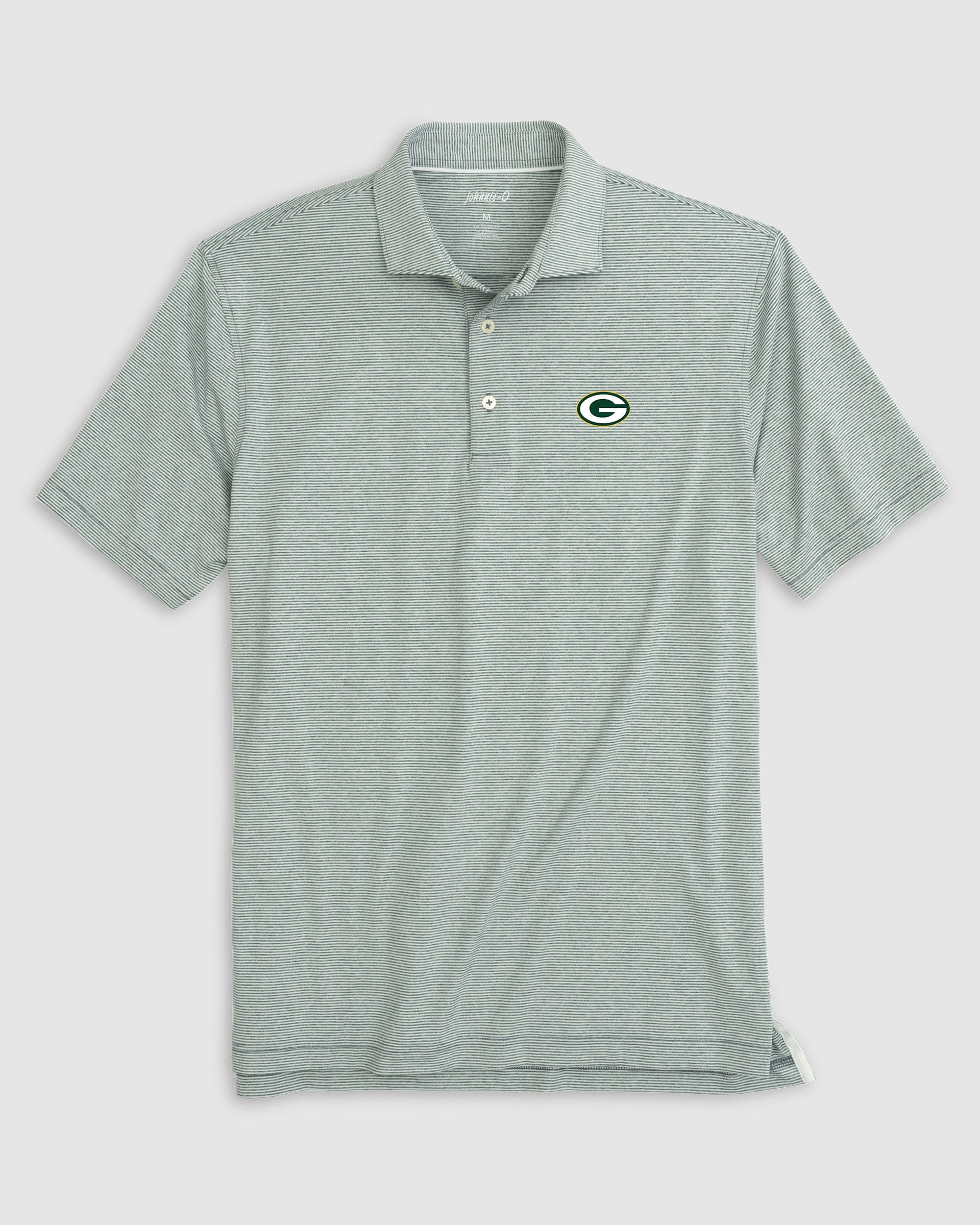 Green Bay Packers Lyndonn Striped Performance Jersey Polo