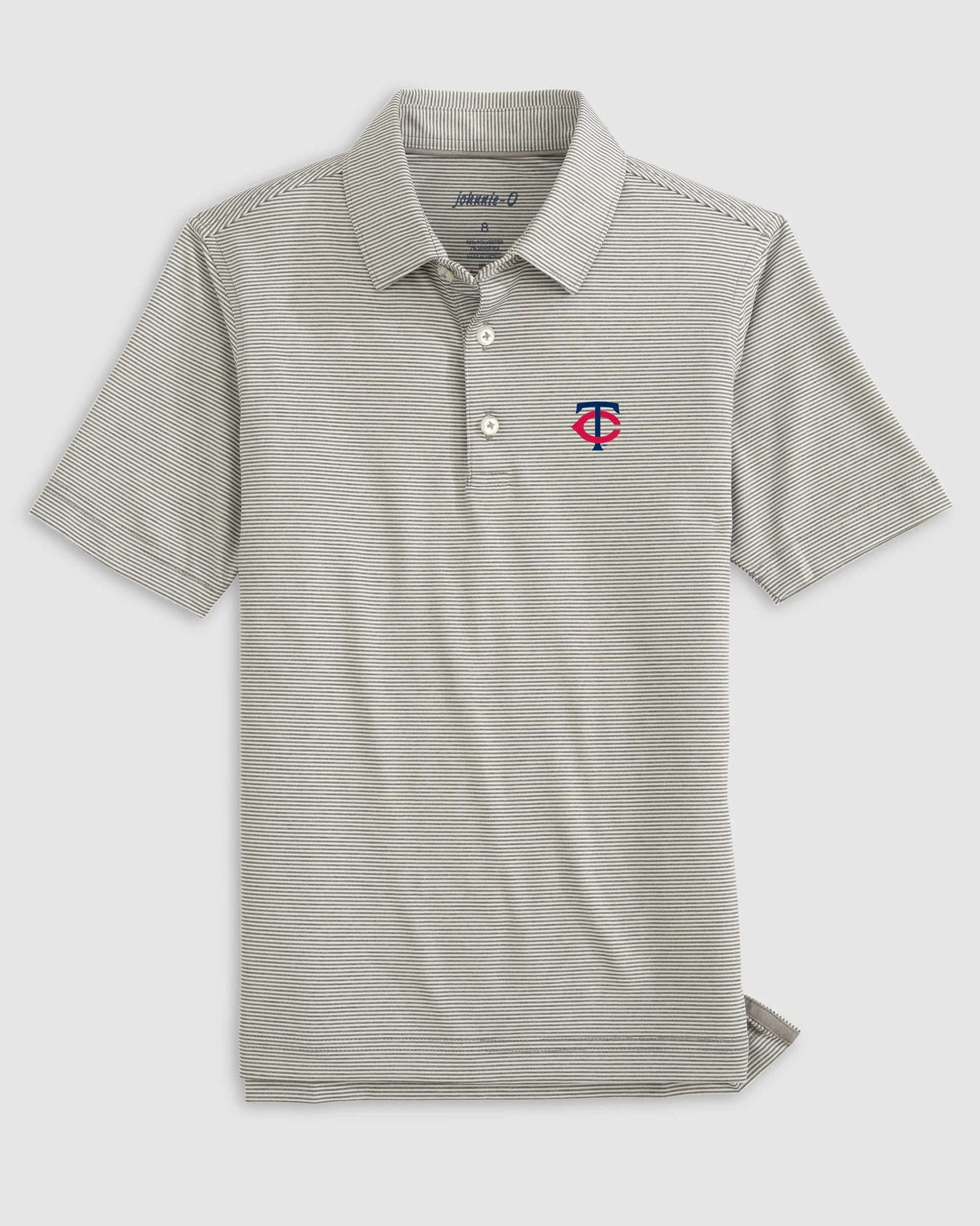 Minnesota Twins Lyndonn Jr. Striped Jersey Performance Polo