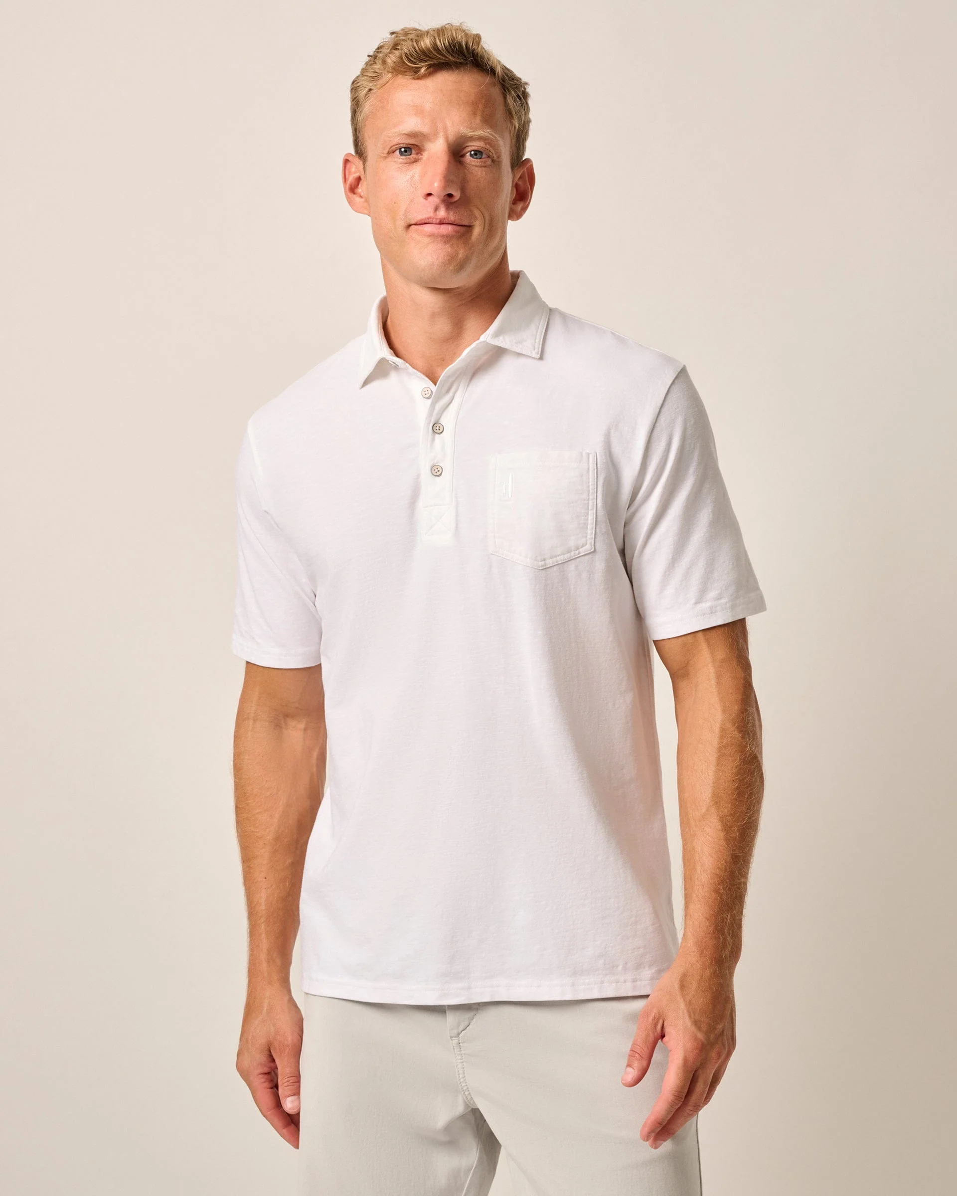 Original 4-Button Polo - Coastal Wash