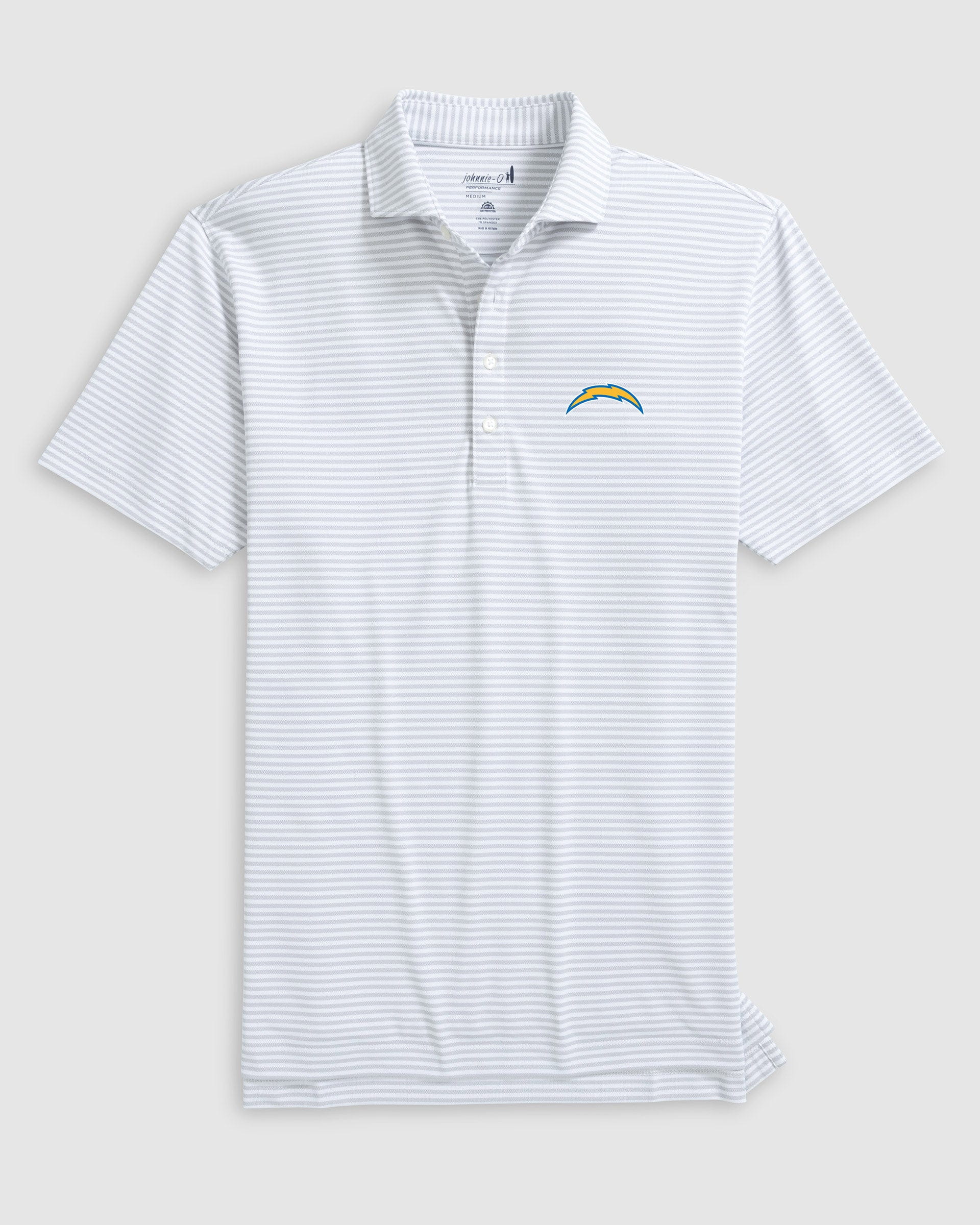 Los Angeles Chargers Stetsons Performance Mesh Polo