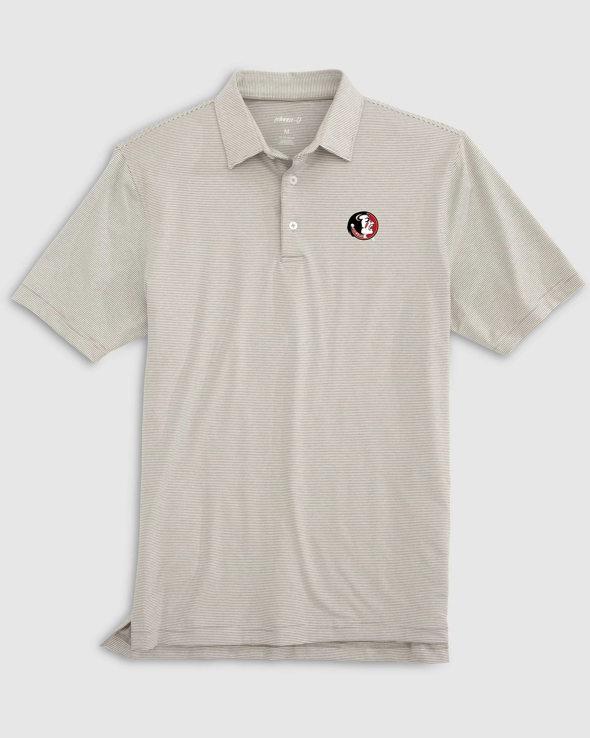 Florida State Lyndonn Striped Jersey Performance Polo - Vault Logo