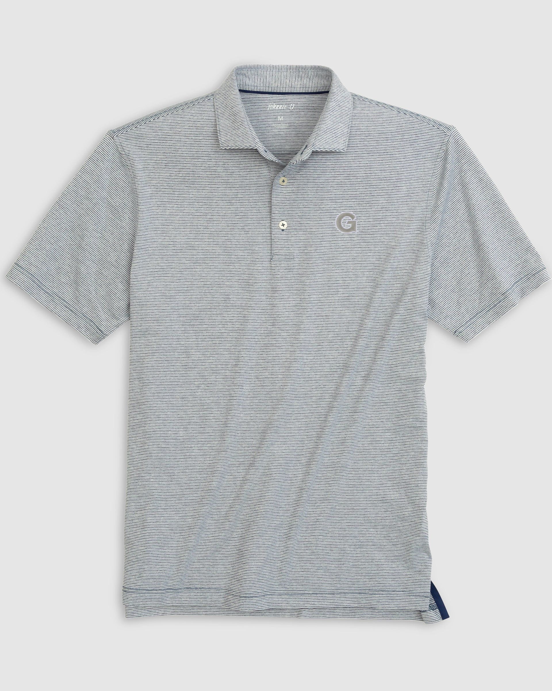 Georgetown Lyndonn Striped Jersey Performance Polo