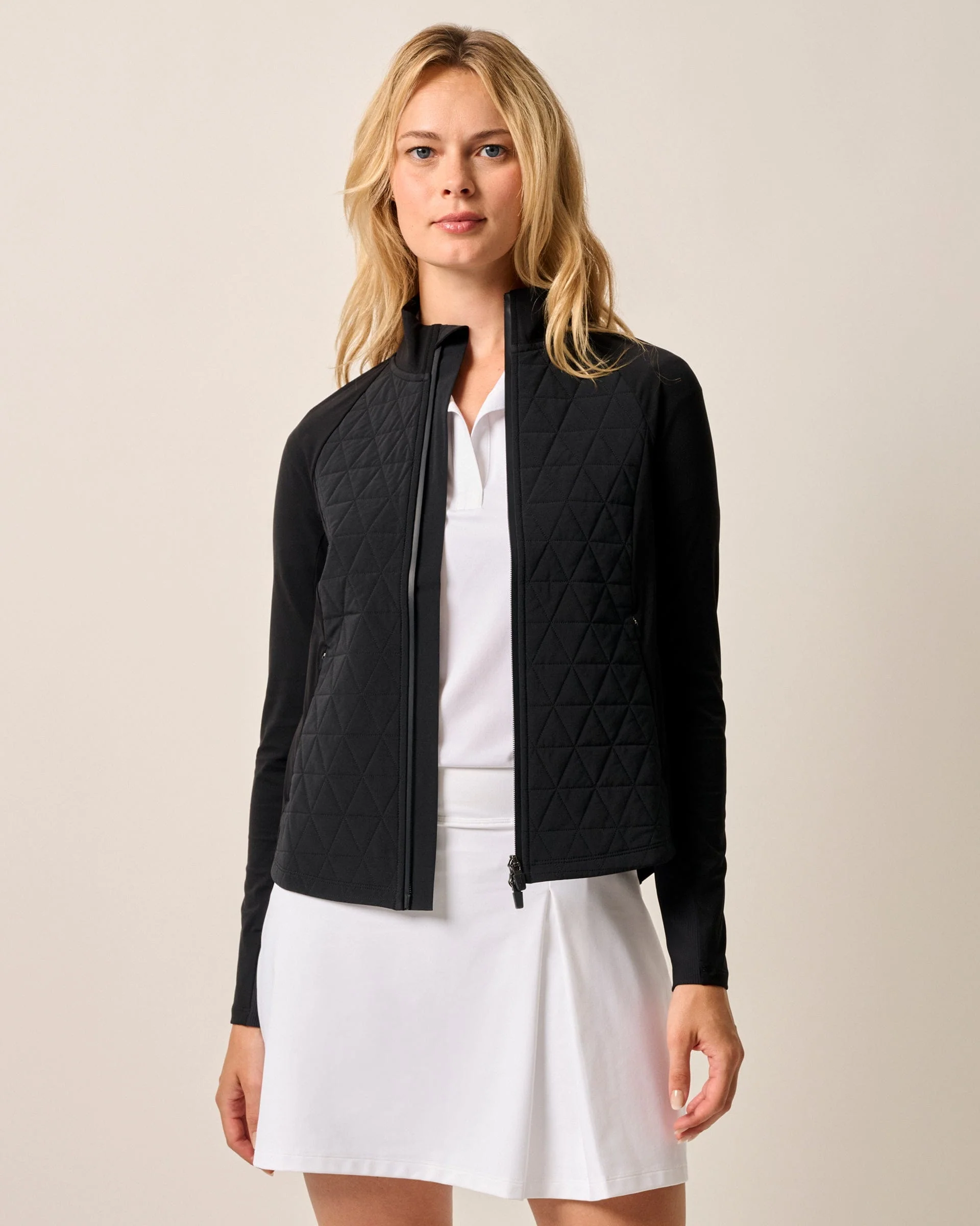 Hannah Performance Mixed Media Jacket