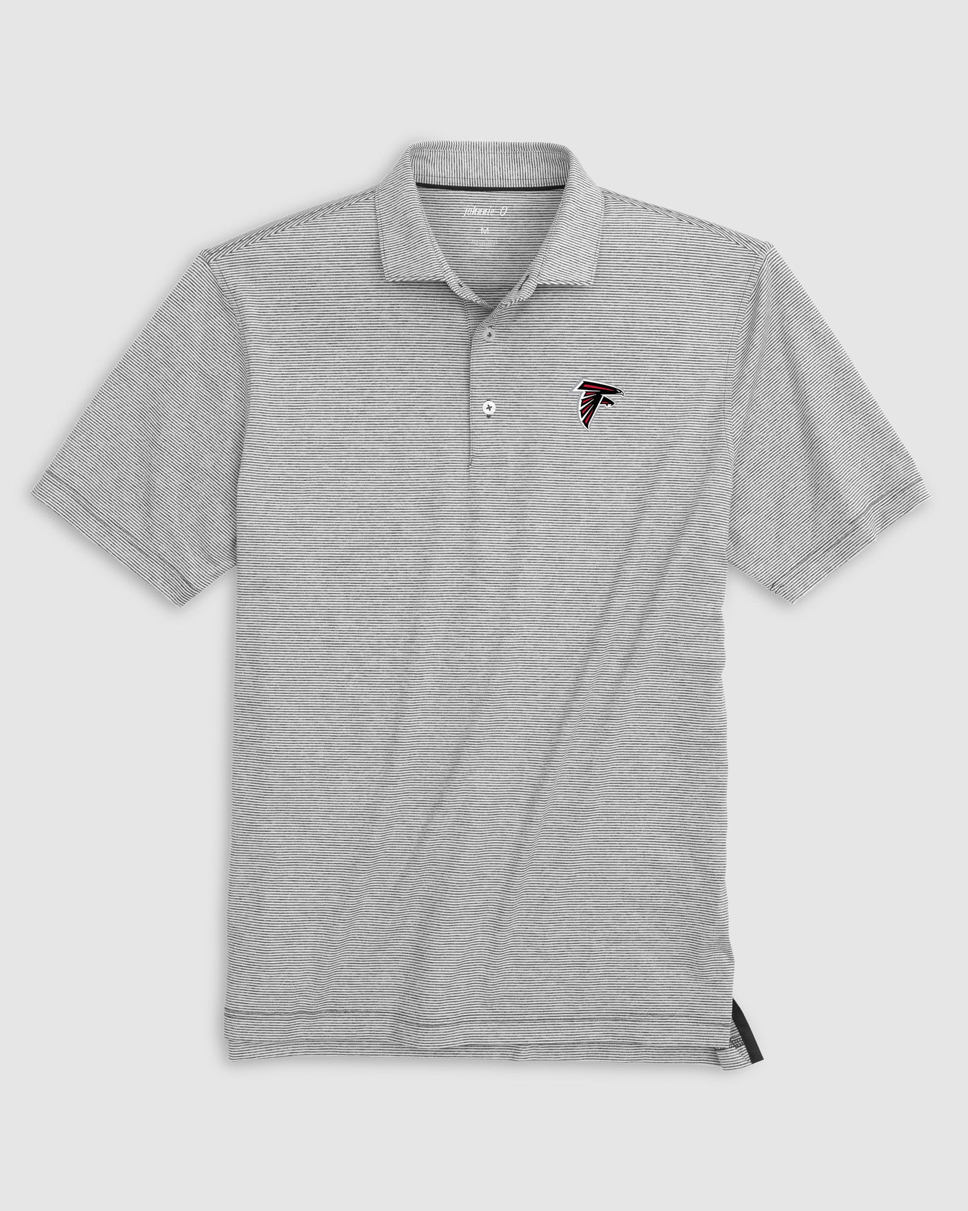 Atlanta Falcons Lyndonn Striped Performance Jersey Polo