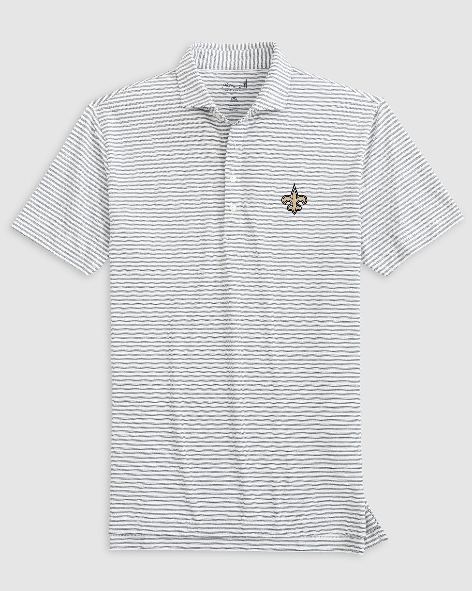 New Orleans Saints Stetsons Performance Mesh Polo