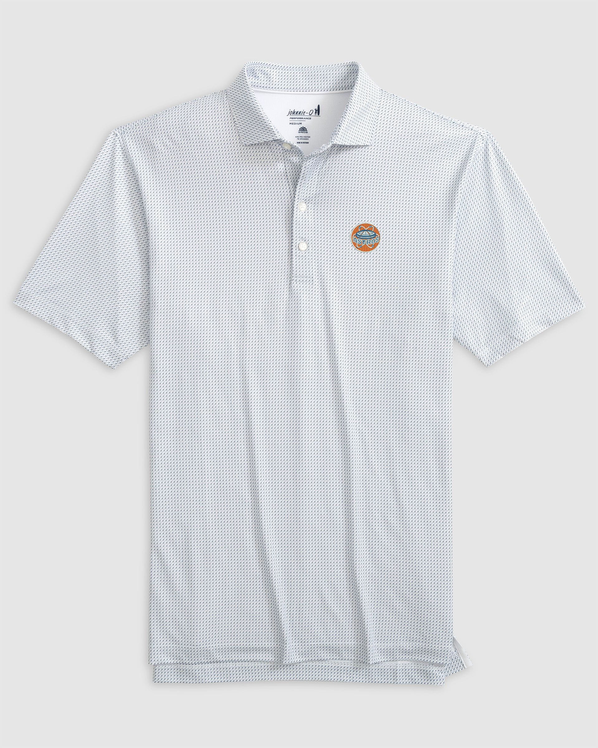 Houston Astros Tee Time Performance Jersey Polo - Cooperstown Logo