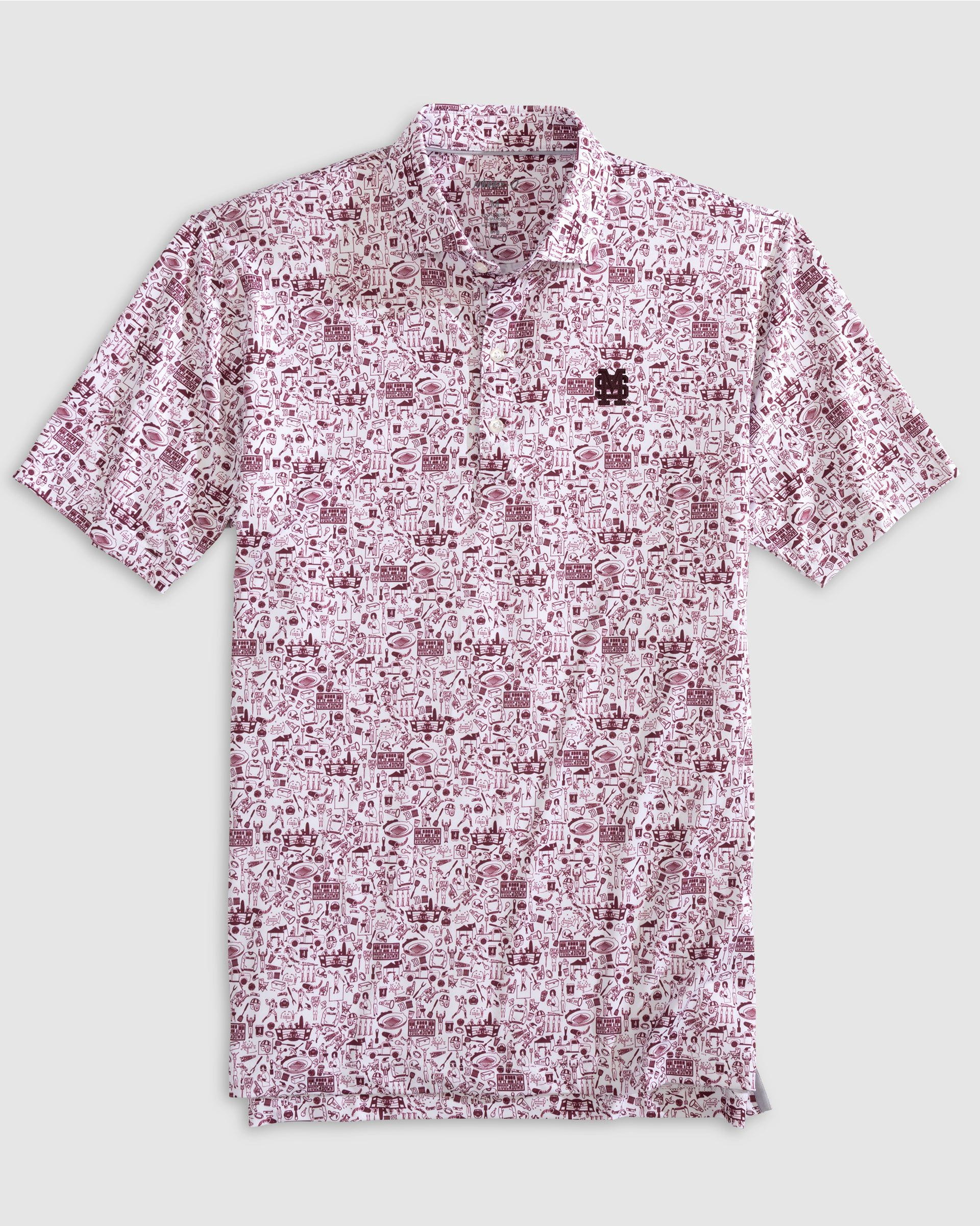 Mississippi State Tailgater 2.0 Printed Jersey Performance Polo - Baseball Logo