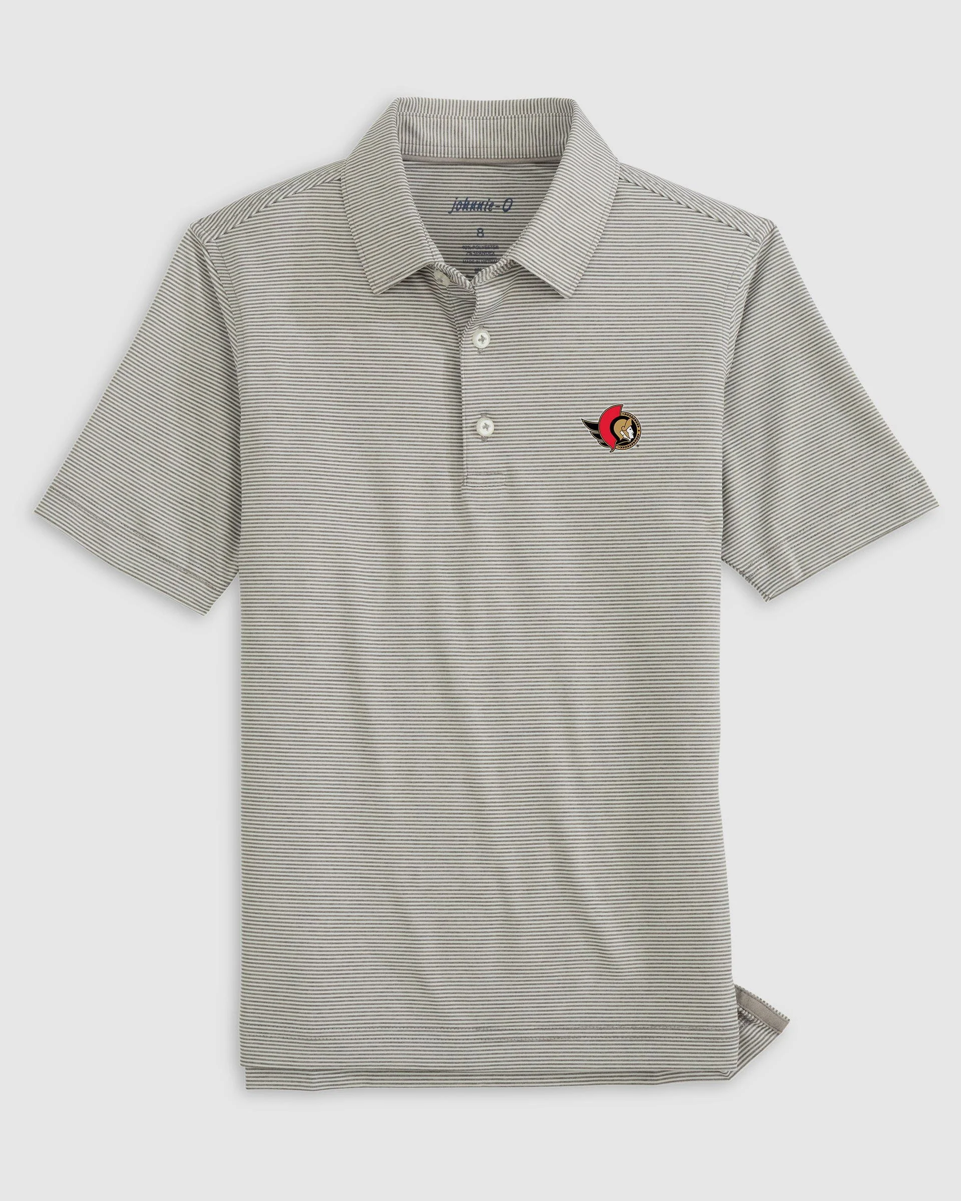 Ottawa Senators Lyndonn Jr. Striped Jersey Performance Polo