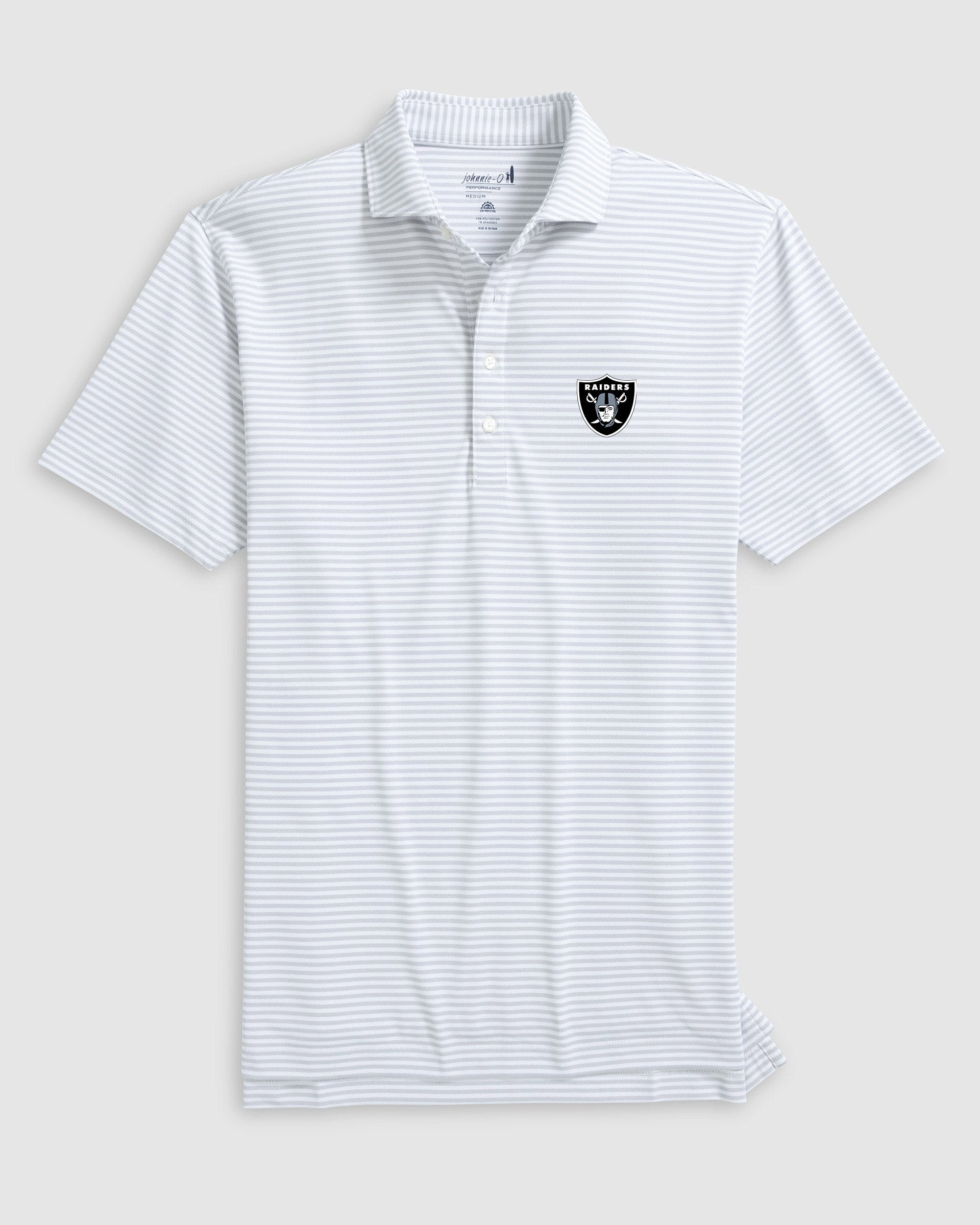 Las Vegas Raiders Stetsons Performance Mesh Polo