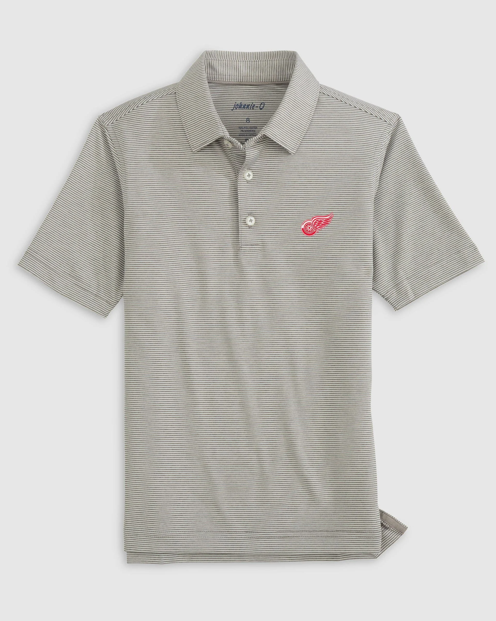Detroit Red Wings Lyndonn Jr. Striped Jersey Performance Polo