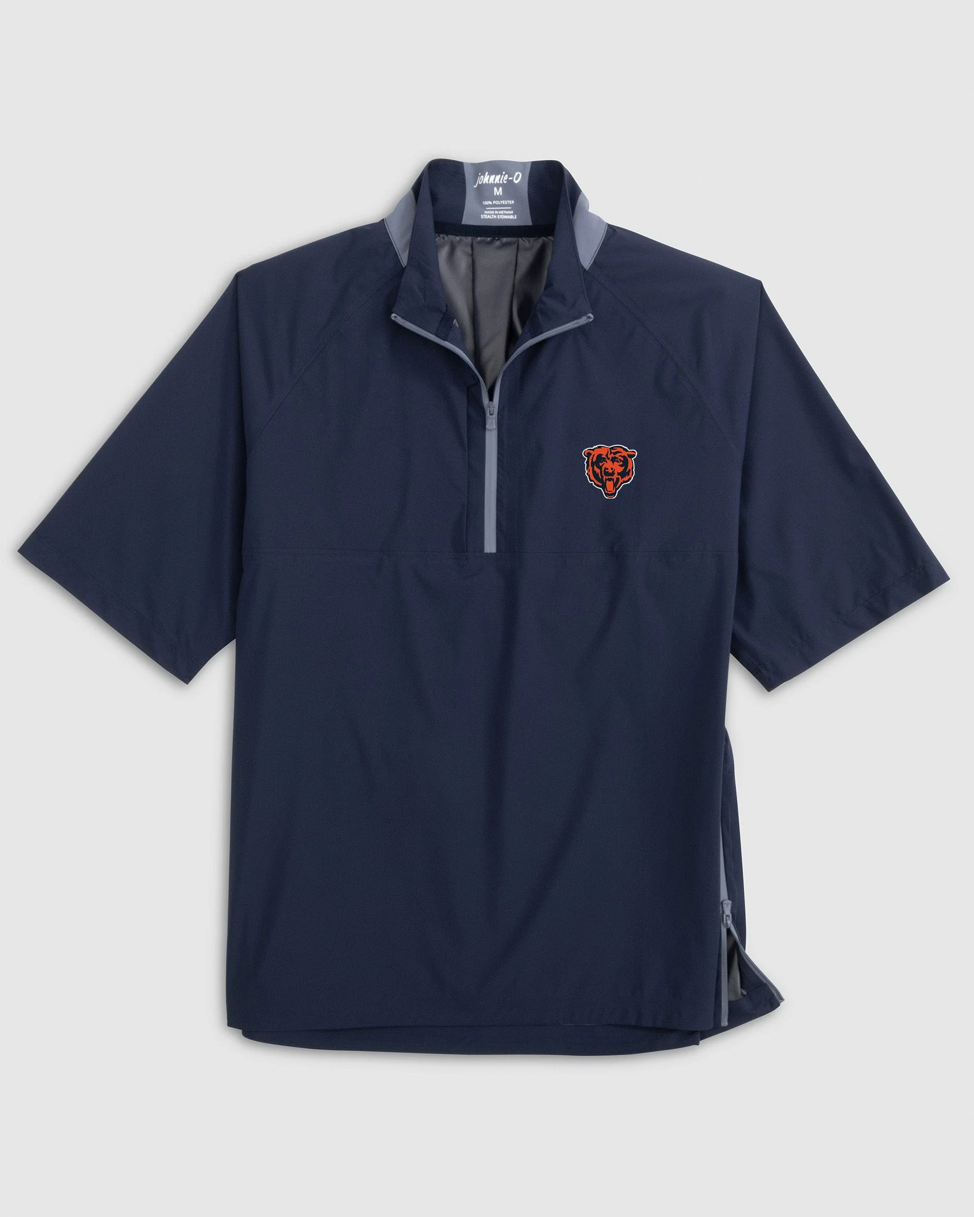 Chicago Bears Stealth Stowable Short Sleeve Packable Rain Jacket
