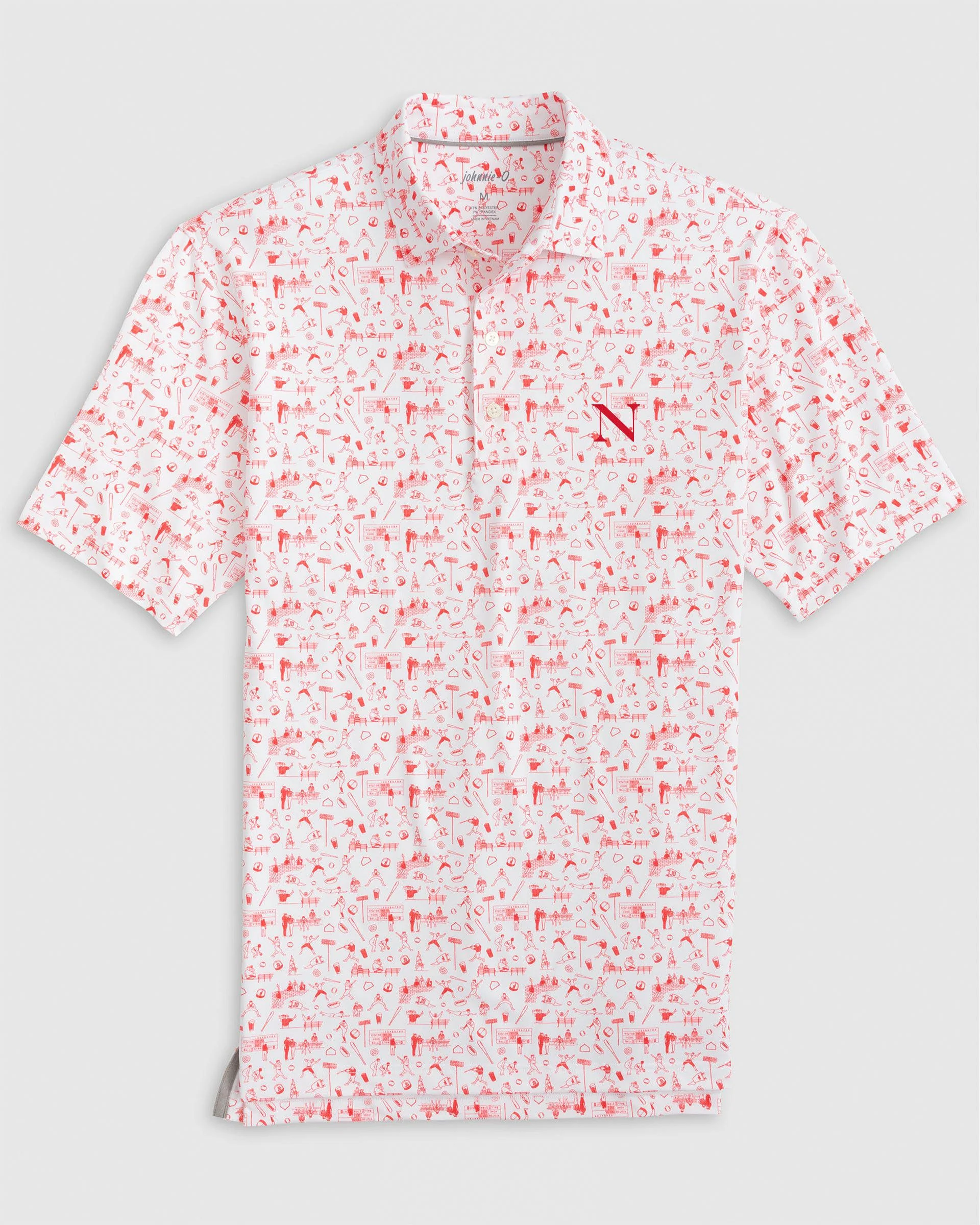 Northeastern Ballpark Printed Performance Jersey Polo