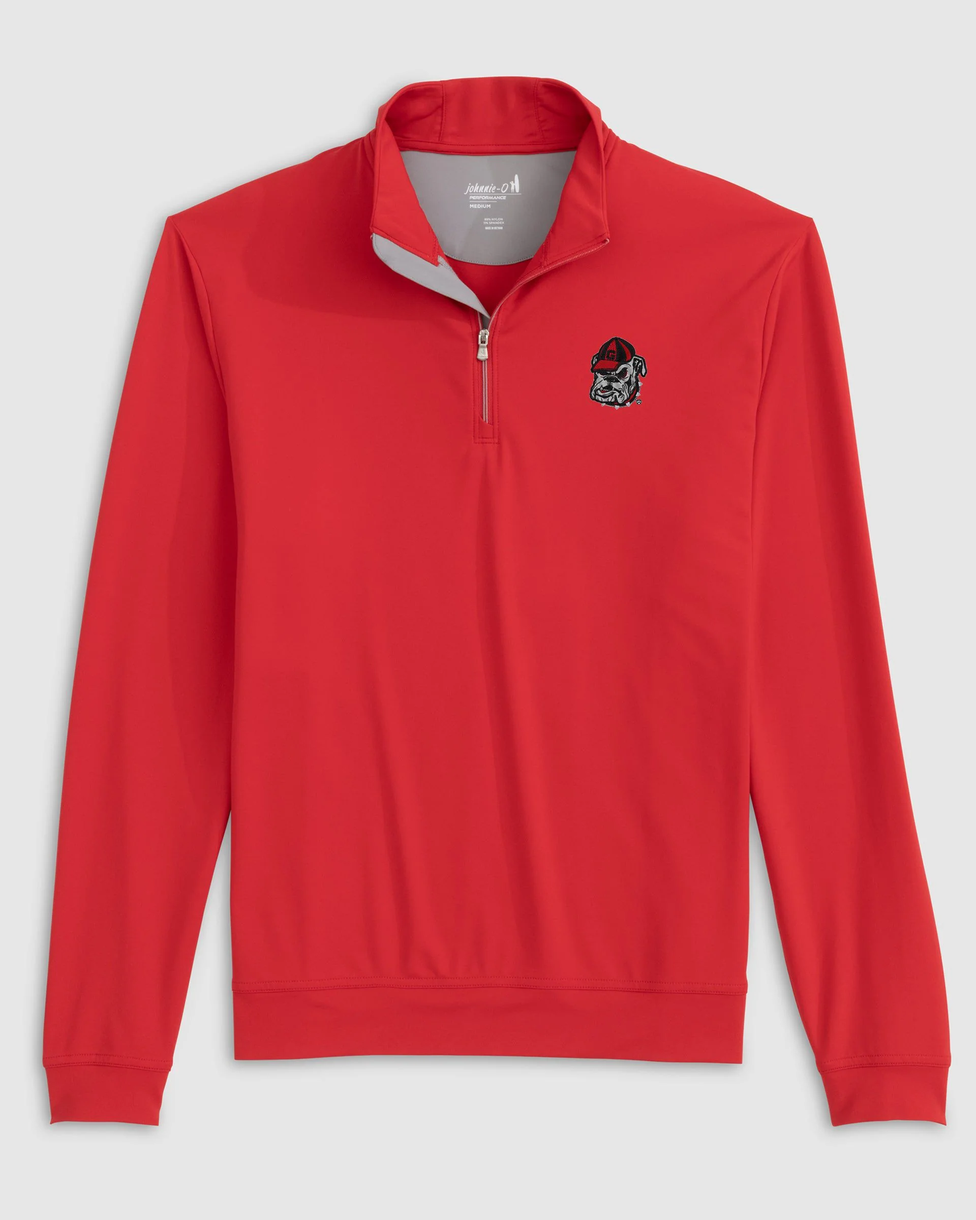 Georgia Motion Performance 1/4 Zip - Bulldog Head Logo