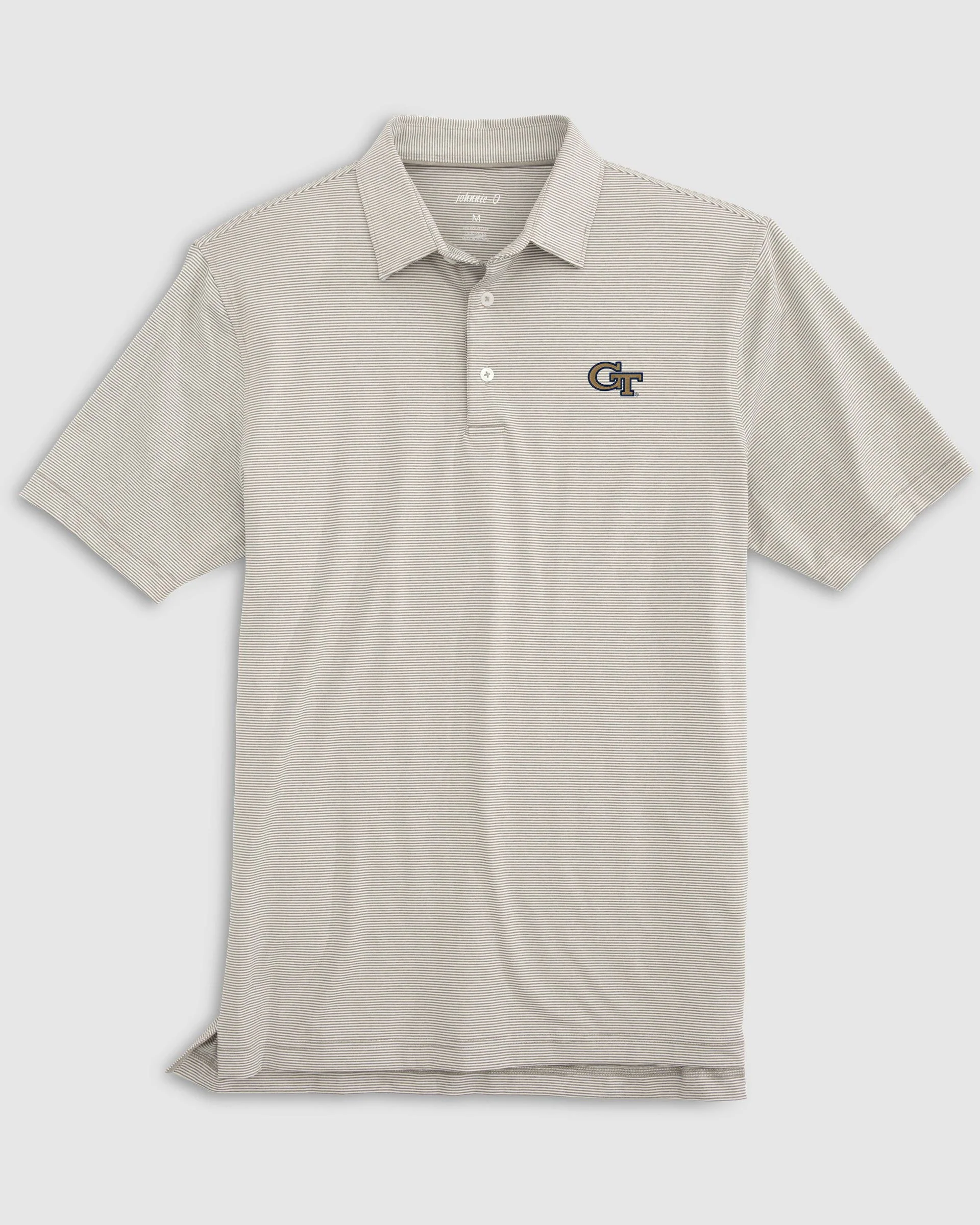 Georgia Tech Lyndonn Striped Jersey Performance Polo