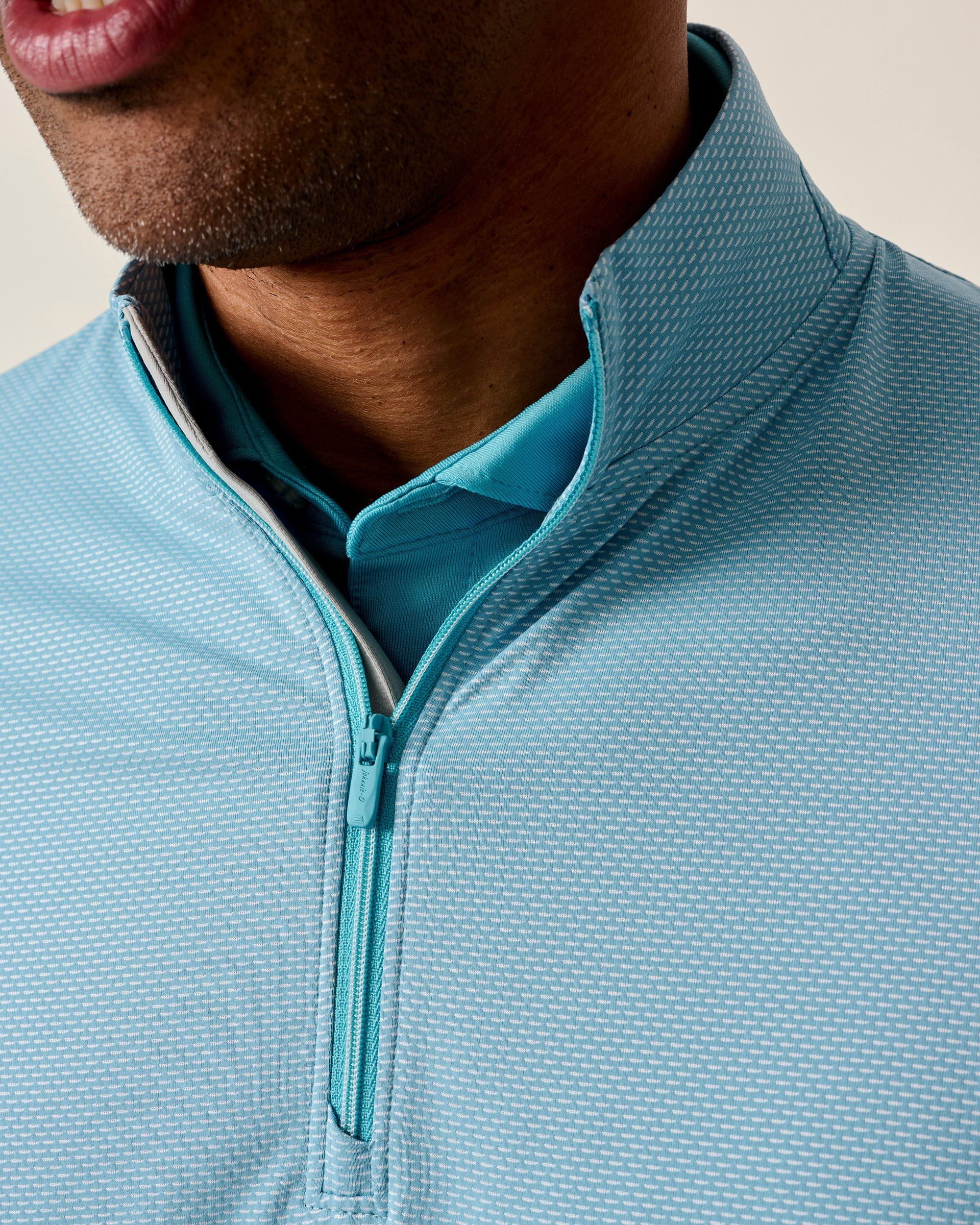 Jamie Jacquard Stretch 1/4-Zip Pullover
