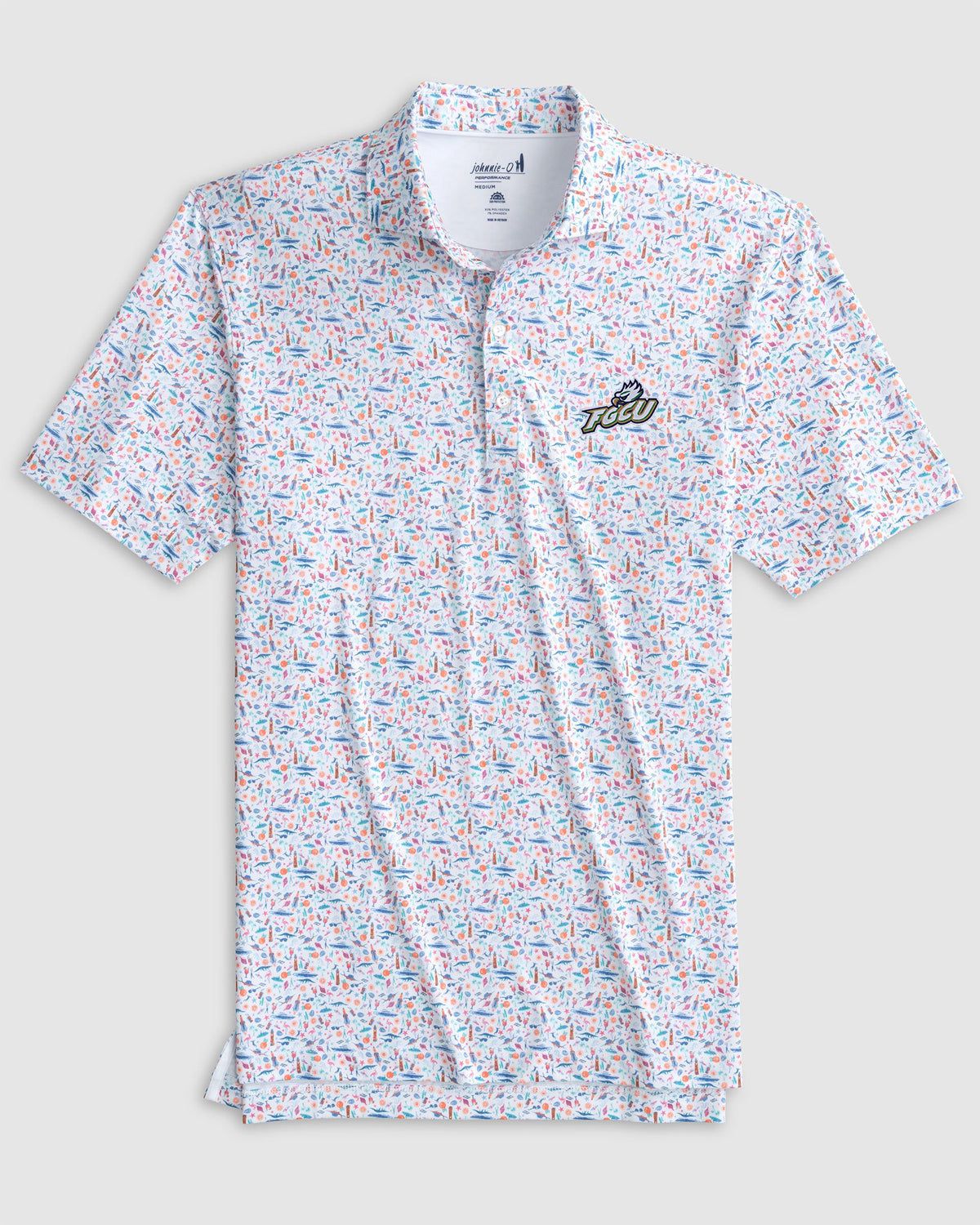 Florida Gulf Coast Sunshine State Printed Jersey Performance Polo