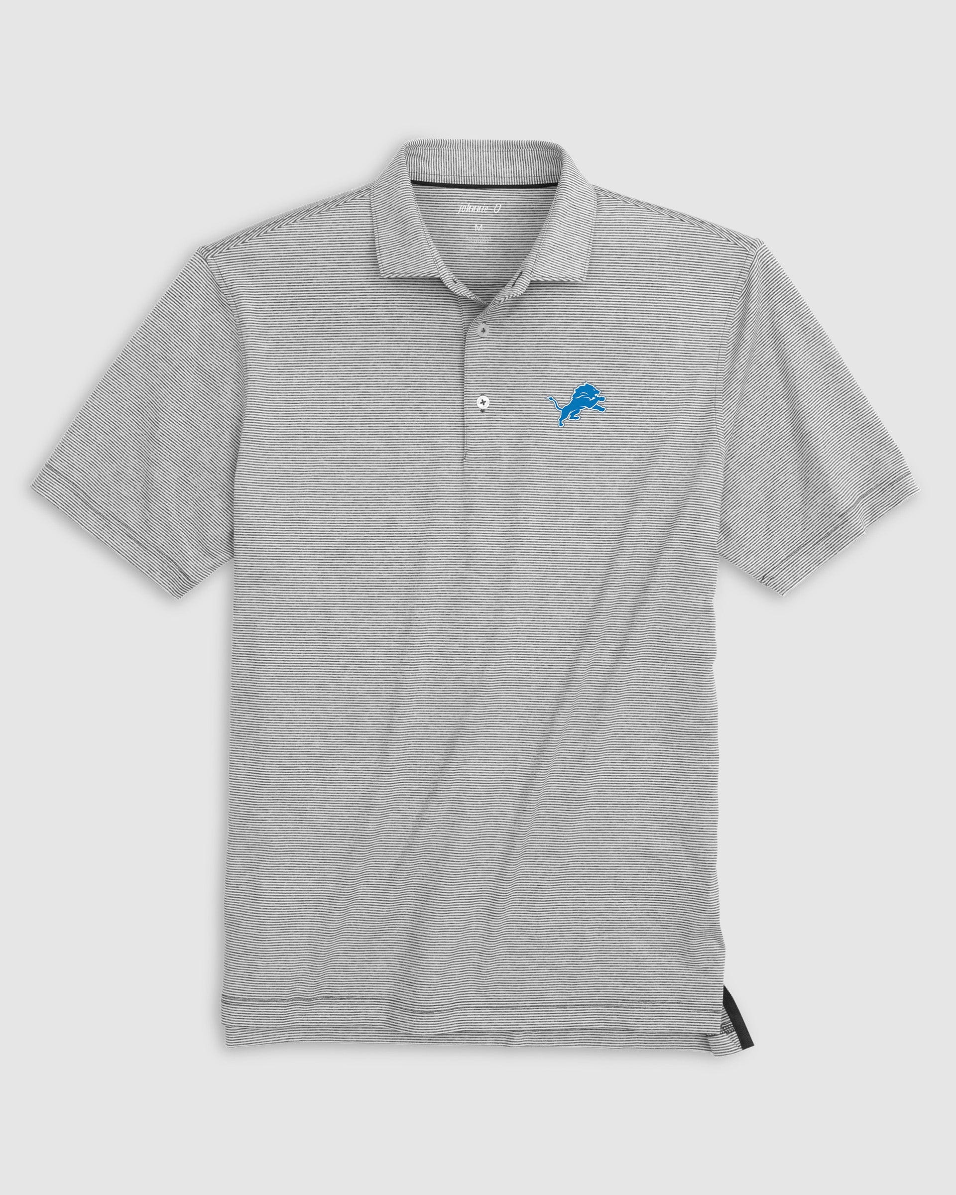 Detroit Lions Lyndonn Striped Performance Jersey Polo