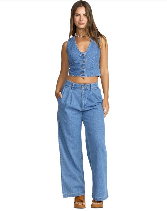 Billabong Womens Vest Indigo Skies Top