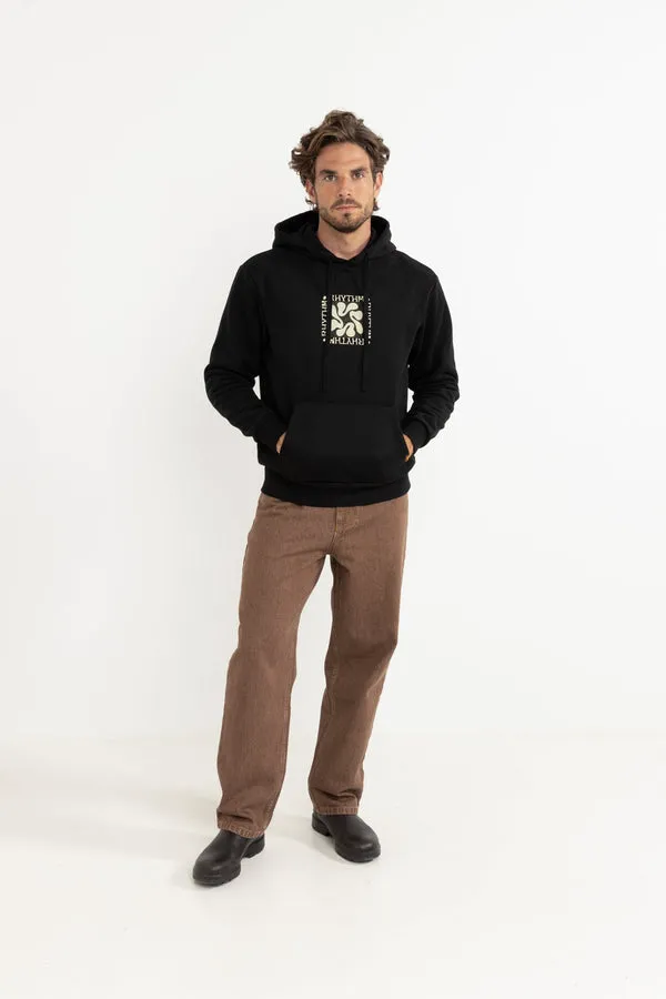 Rhythm Mens Sweatshirt Grange Fleece Hood