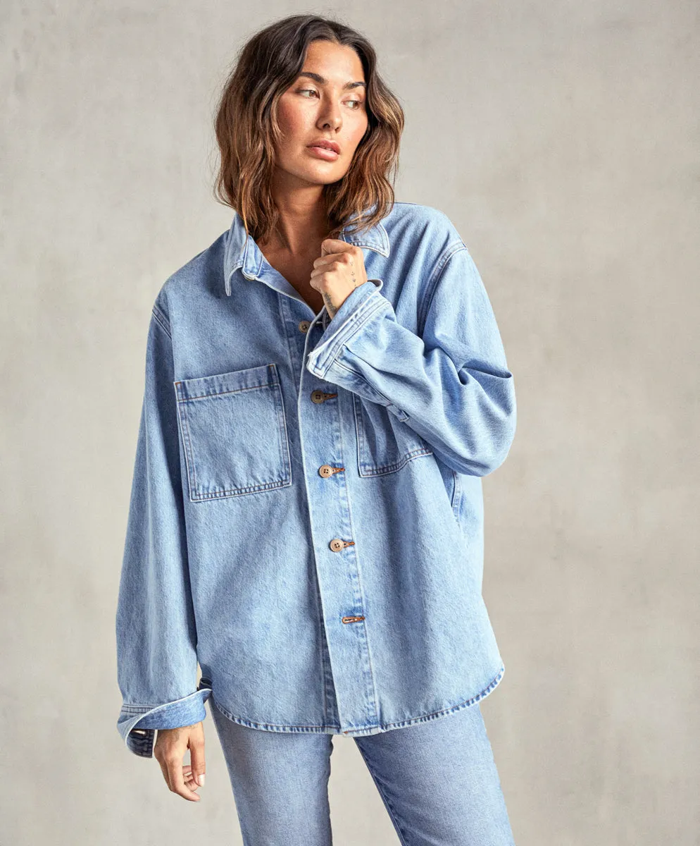 Outerknown Womens Jacket The Canyon Jean Shacket