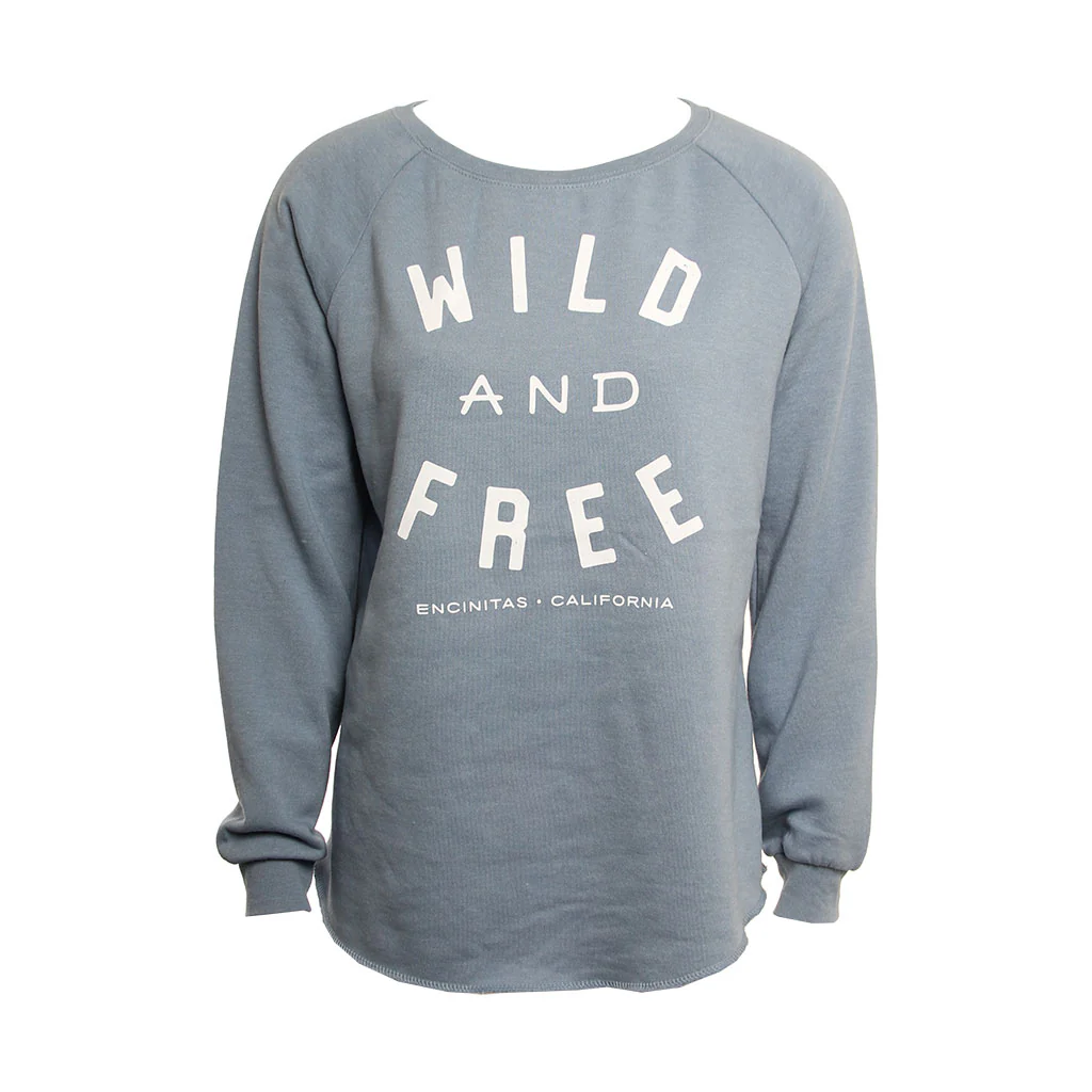 Hansen Womens Sweatshirt Wild And Free Crew
