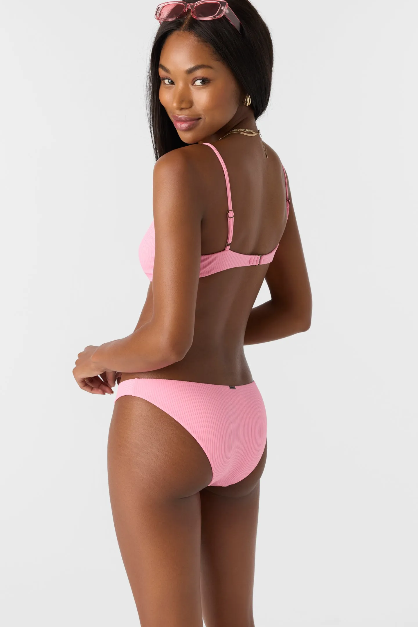 Oneill Womens Bikini Bottoms Saltwater Solids Rib Rockley