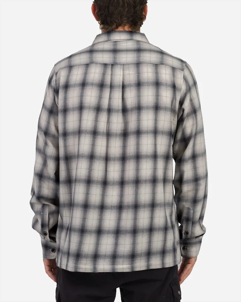 Lost Mens Shirt Rowdy Long Sleeve Woven Plaid
