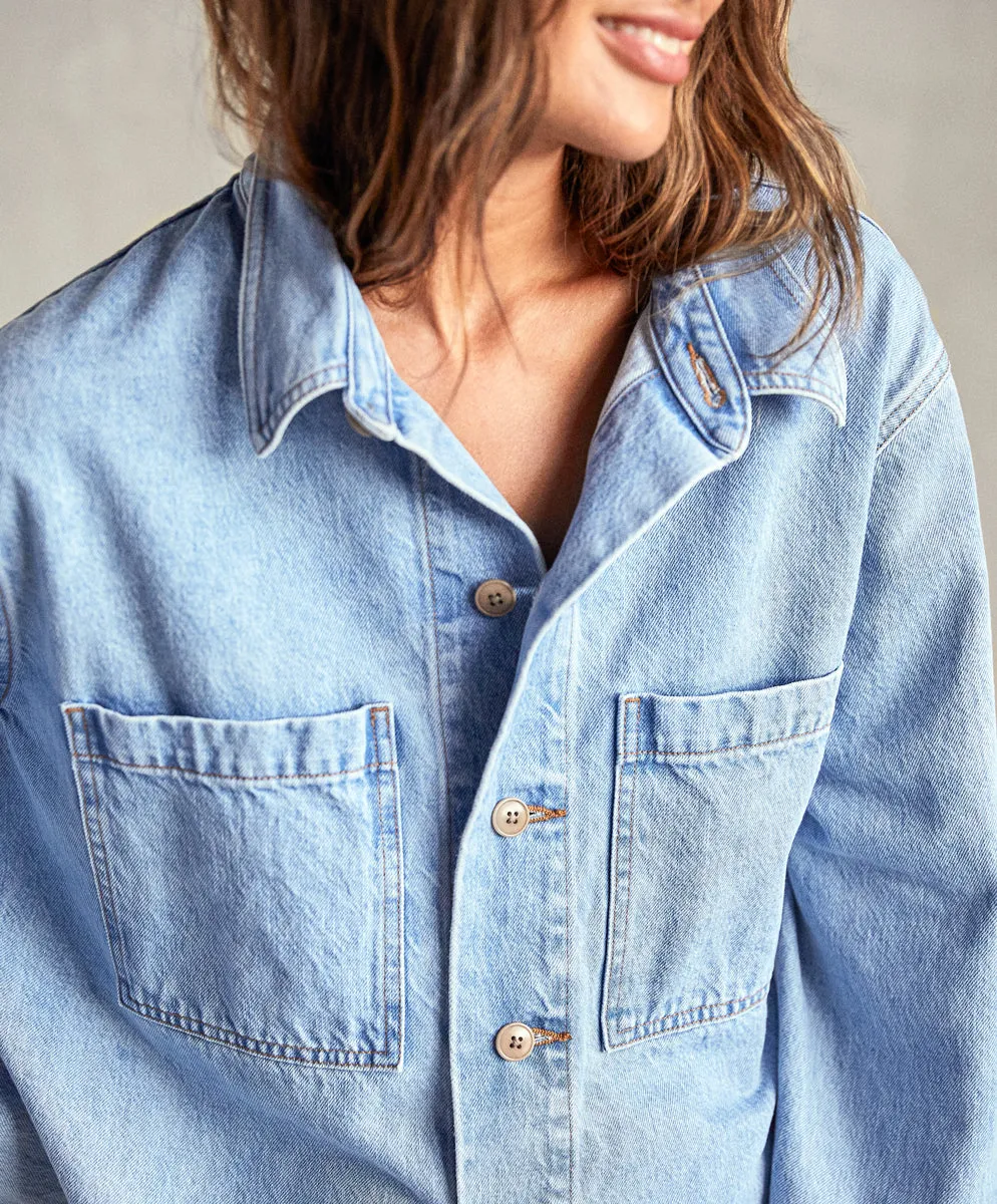 Outerknown Womens Jacket The Canyon Jean Shacket