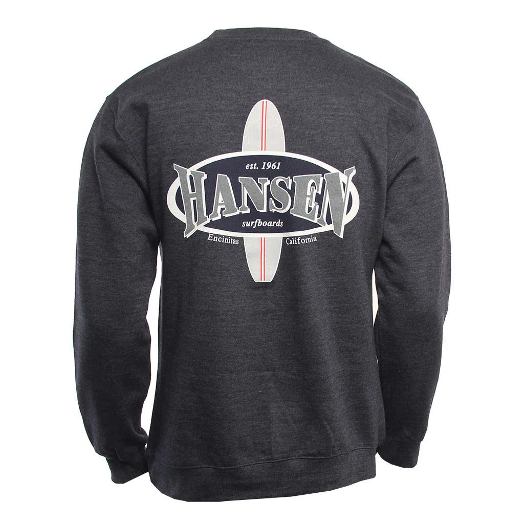 Hansen Mens Sweatshirt Surfboard