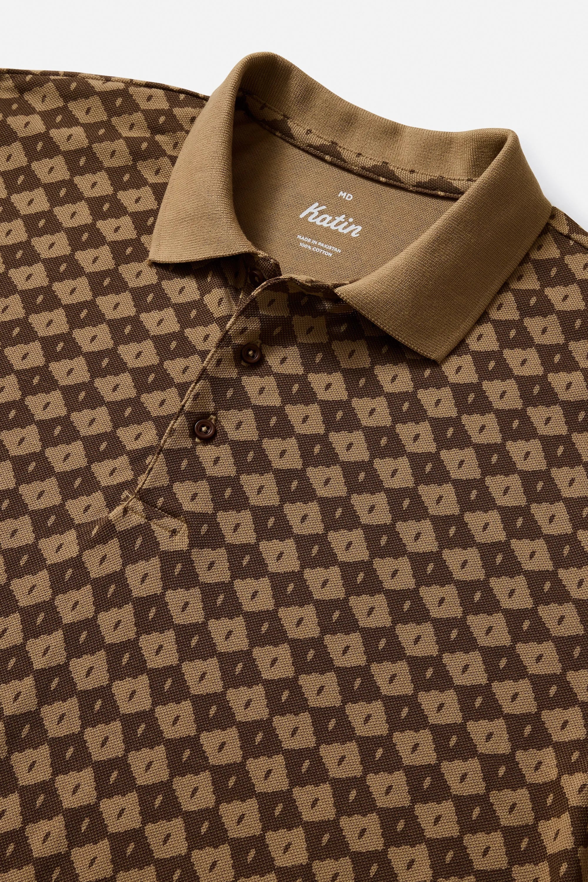 Katin Mens Knit Check Polo