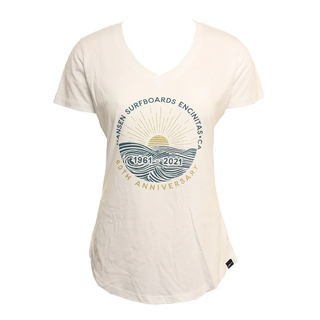 Hansen Womens Shirt 60th Anniversary O And O V Neck